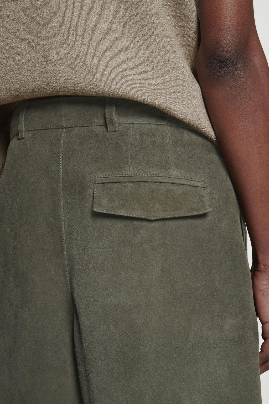 TAILORED SUEDE SHORTS Product Image