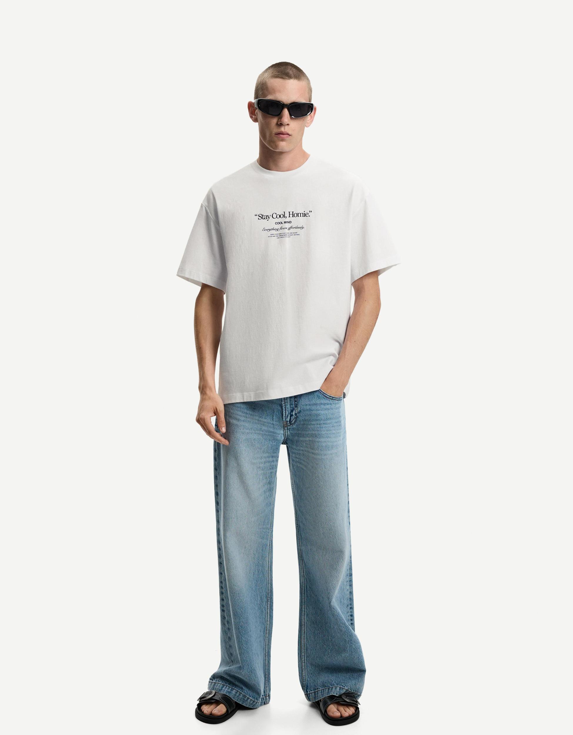 Printed short sleeve oversize T-shirt Product Image