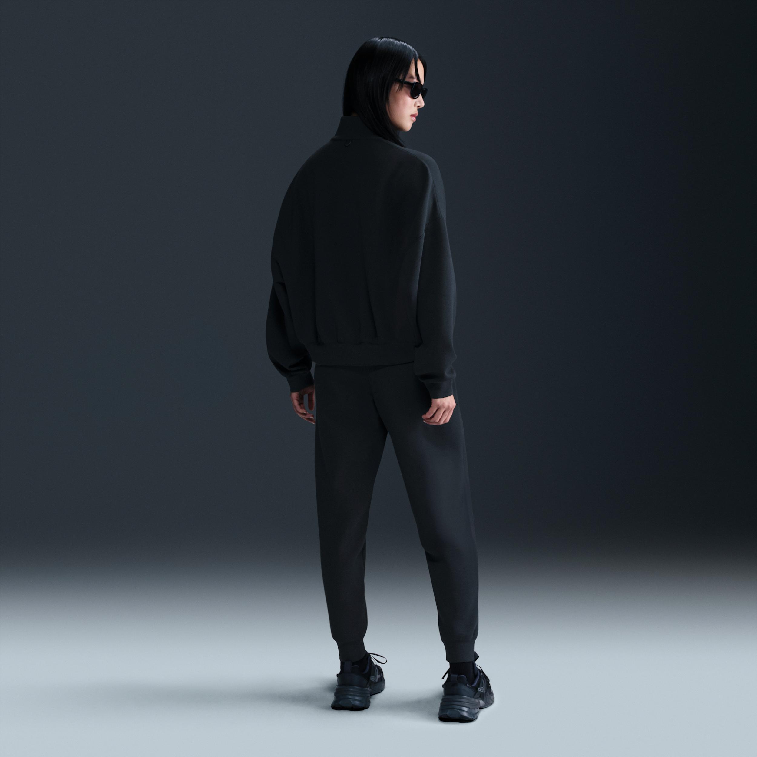 Nike Womens 24.7 ImpossiblySoft Dri-FIT Oversized 1/2-Zip Top | HQ8188-010 Product Image
