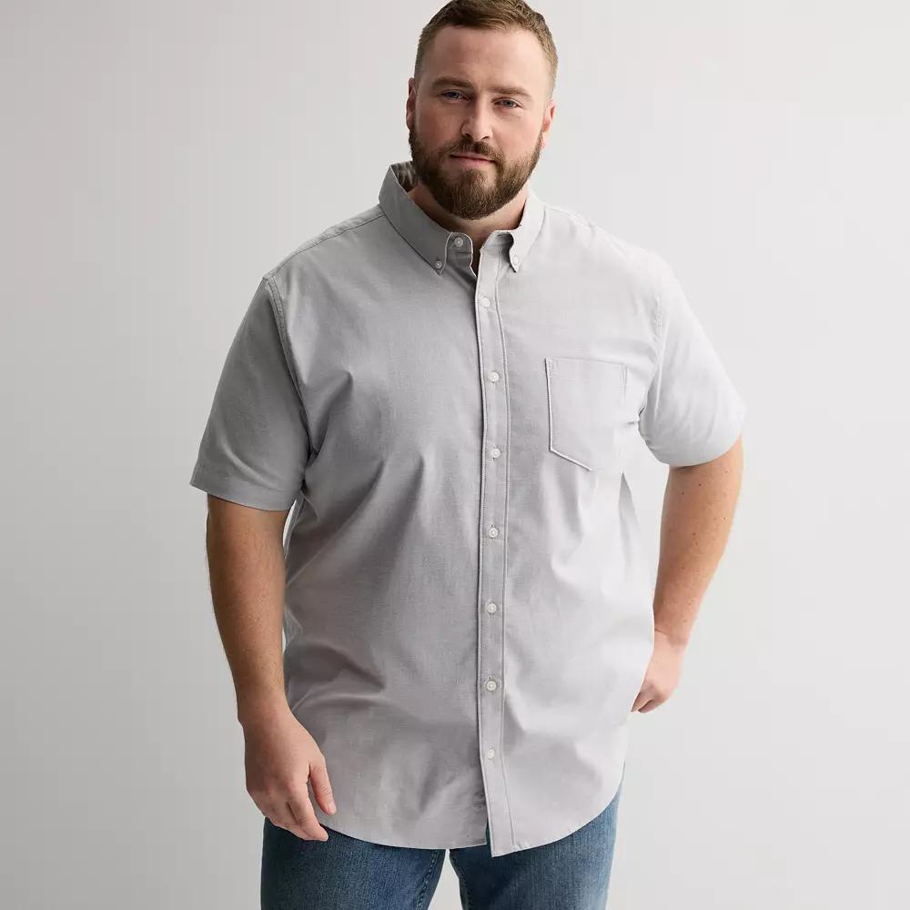 Big & Tall Sonoma Goods For Life® Short Sleeve Perfect Length Shirt, Men's, Size: XXL Tall, Castlerock Product Image