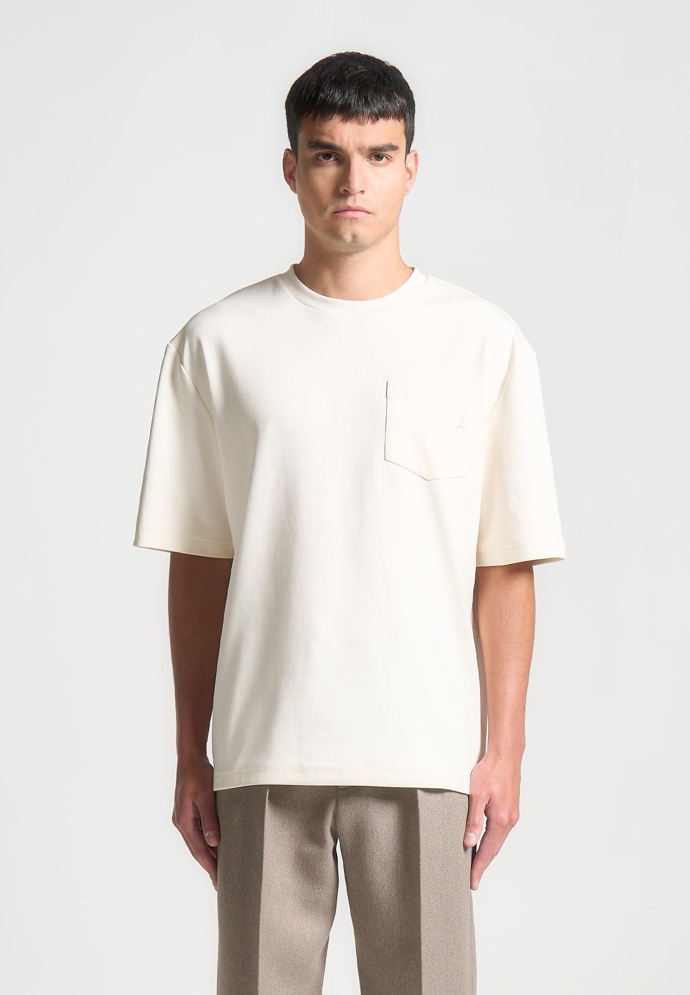 Antoine - Relaxed Fit T-Shirt - Cream Male Product Image