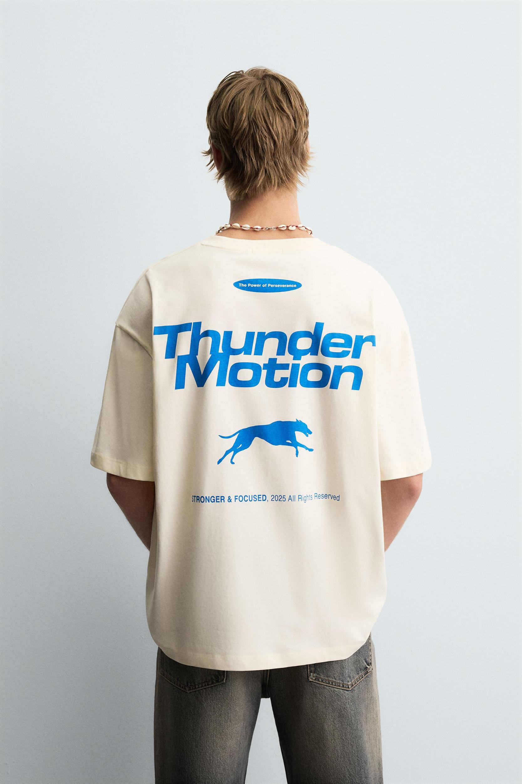 CONTRAST PRINT T-SHIRT Product Image