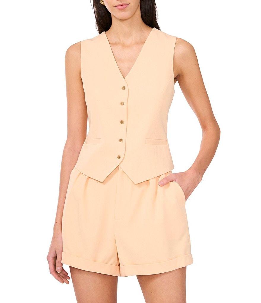 1. STATE V-Neck Button Front Vest Product Image