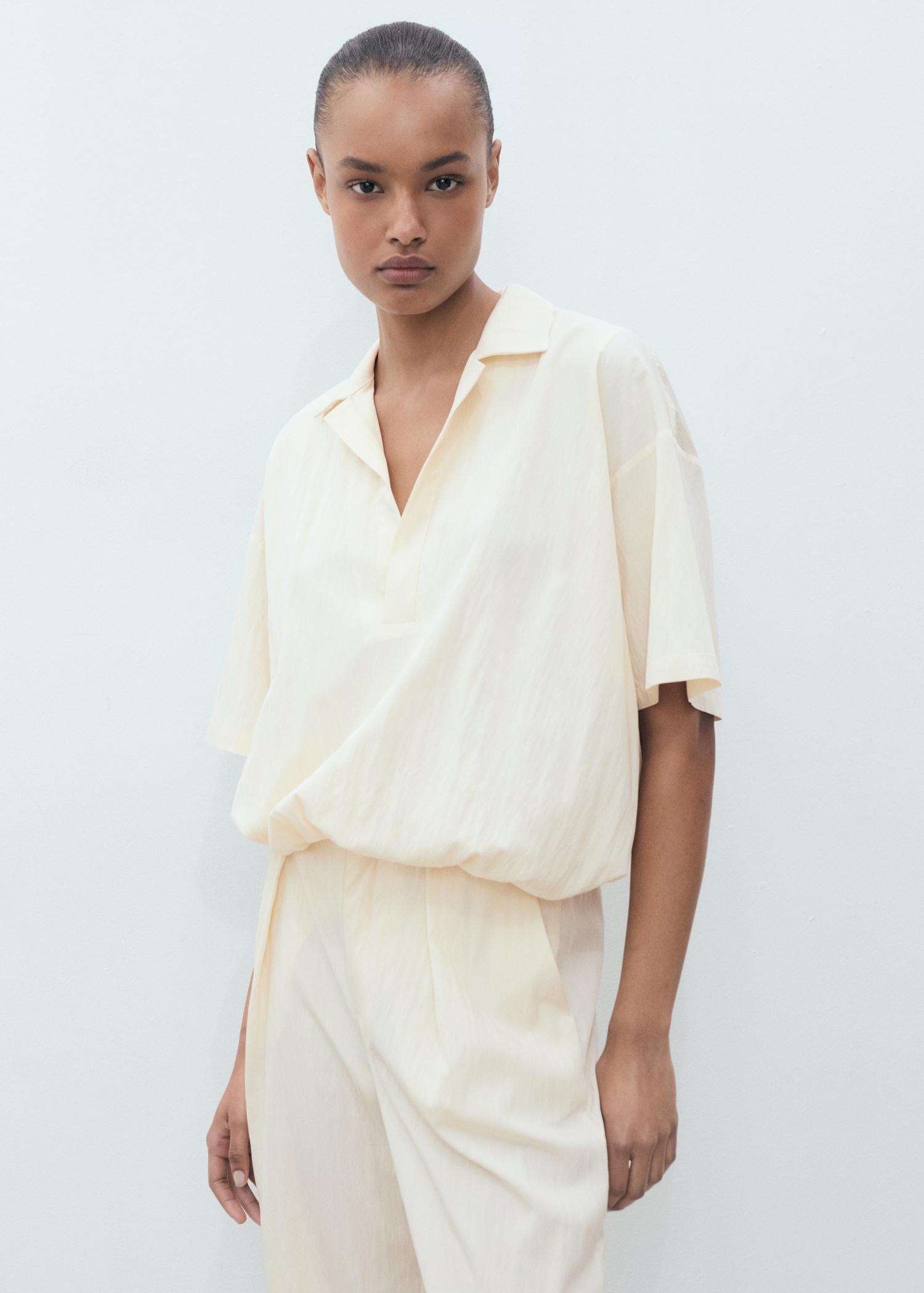 Flowy cropped pants - Women | MANGO USA Product Image