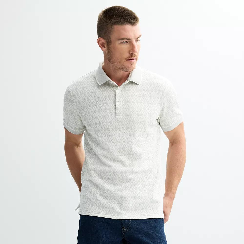 Men's Apt. 9® Jacquard Tipped Polo,  Product Image