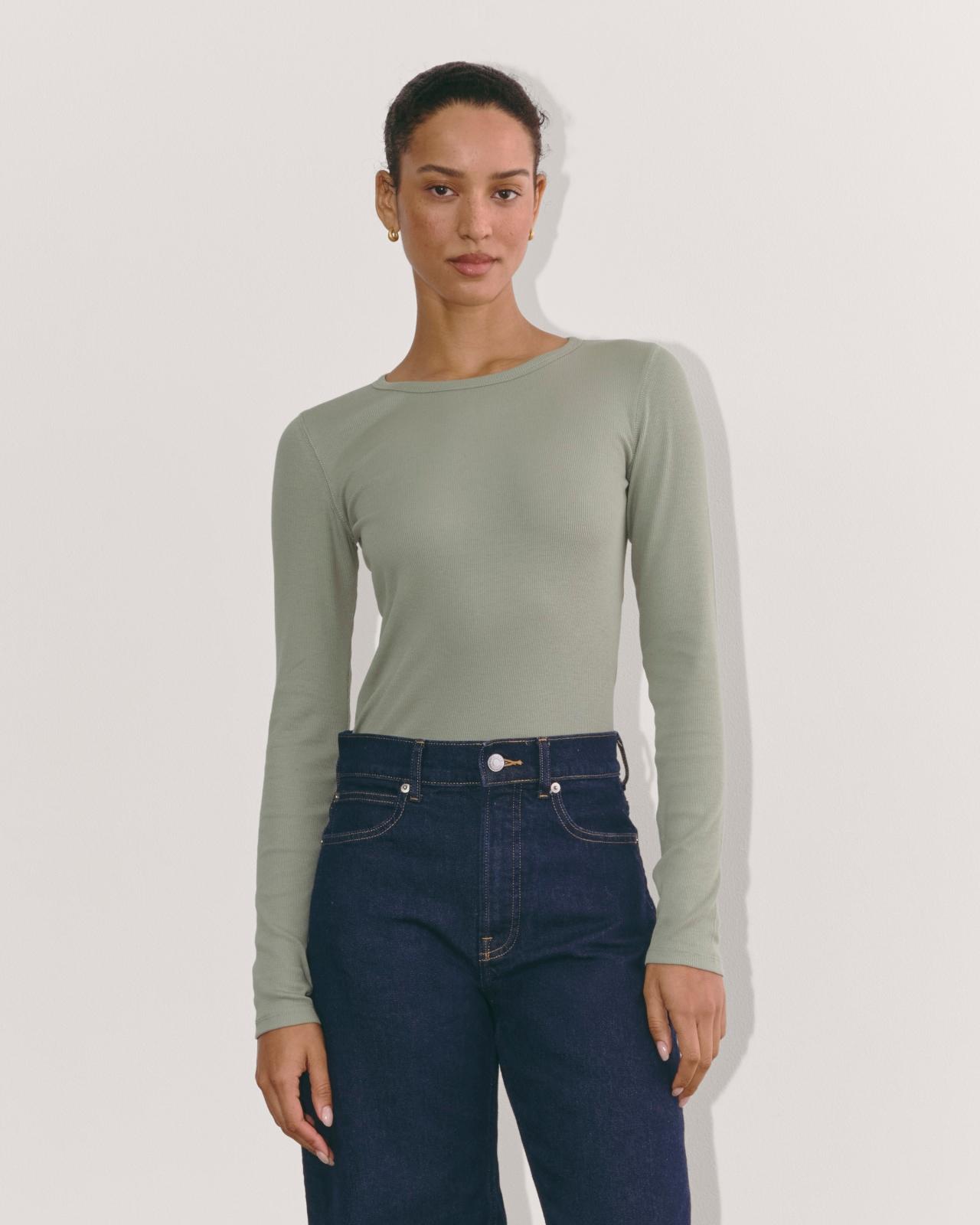 Womens Luxe Rib Long-Sleeve Crew Sweater by Everlane Product Image