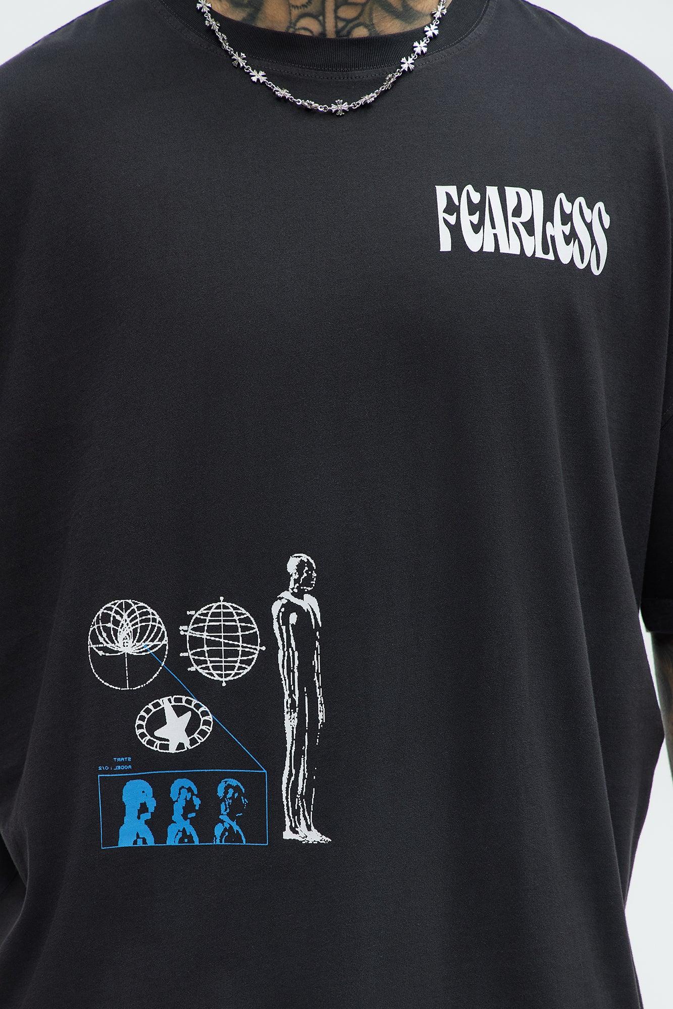 Fearless Oversized Short Sleeve Tee - Black Product Image