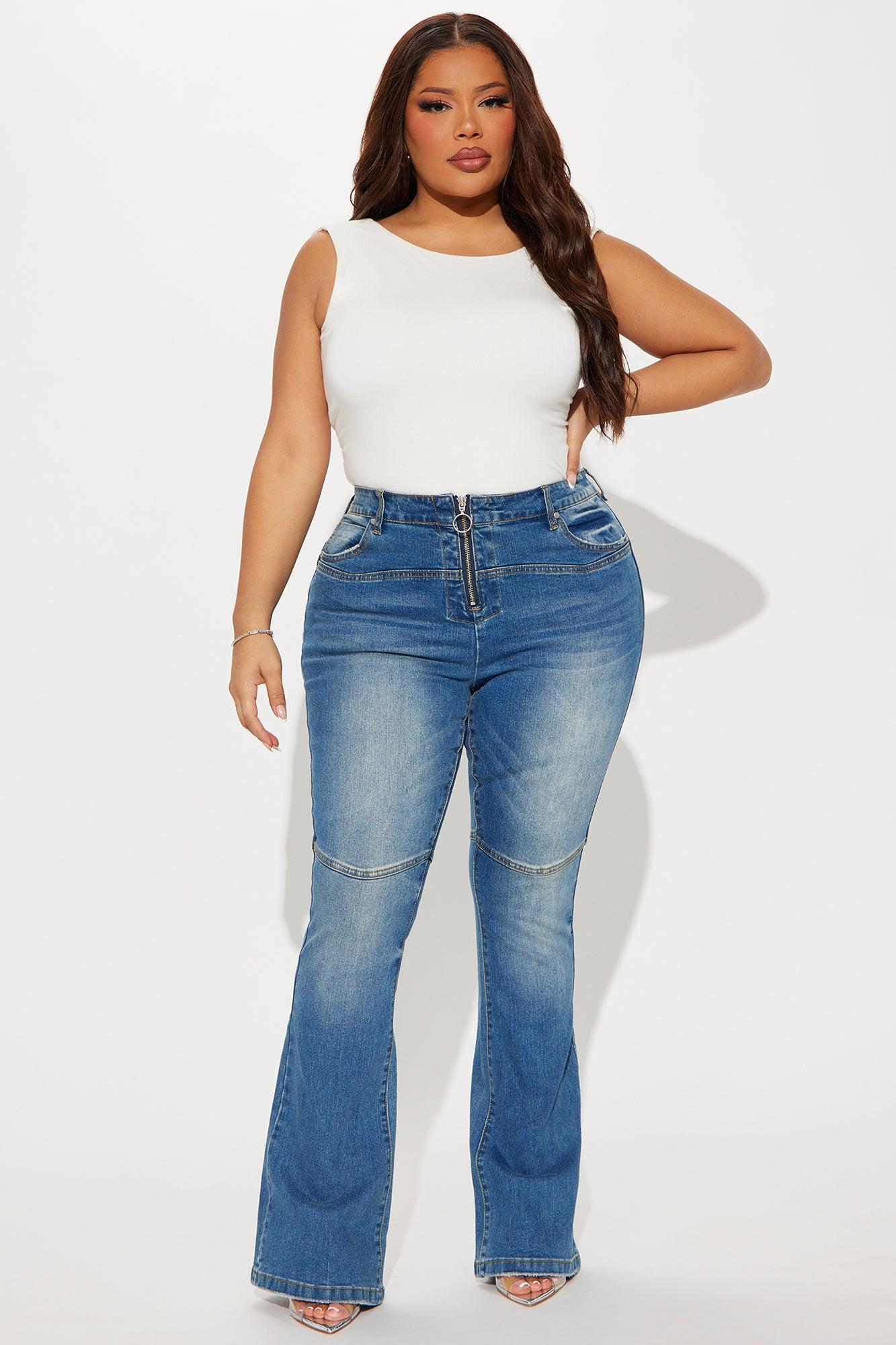 Camila Stretch Bootcut Jeans - Medium Wash Product Image