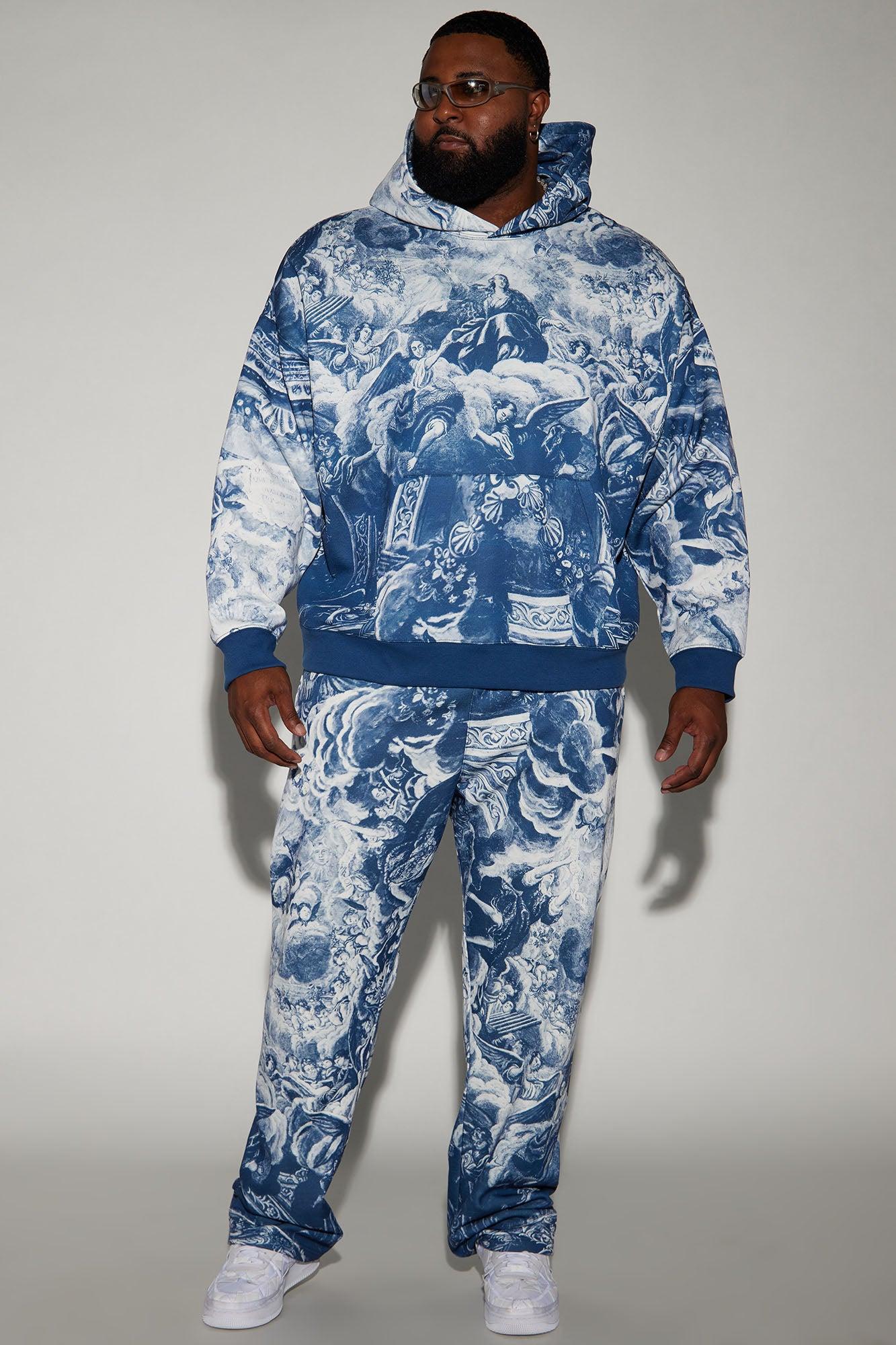 Tyson Renaissance Oversize Hoodie - Blue/combo Product Image