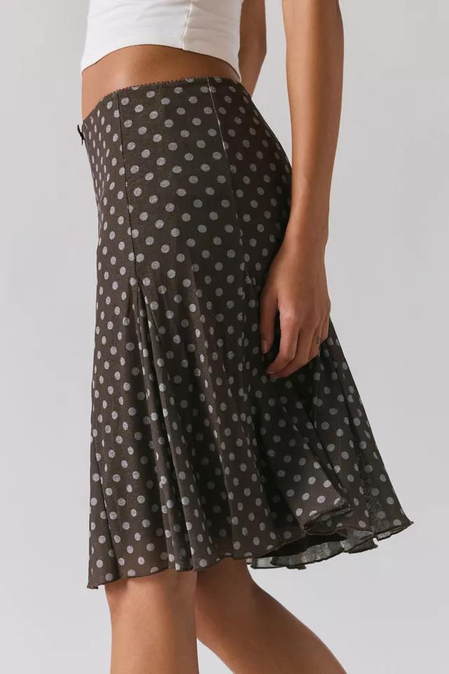 Kimchi Blue Joni Polka Dot Knee-Length Skirt Product Image