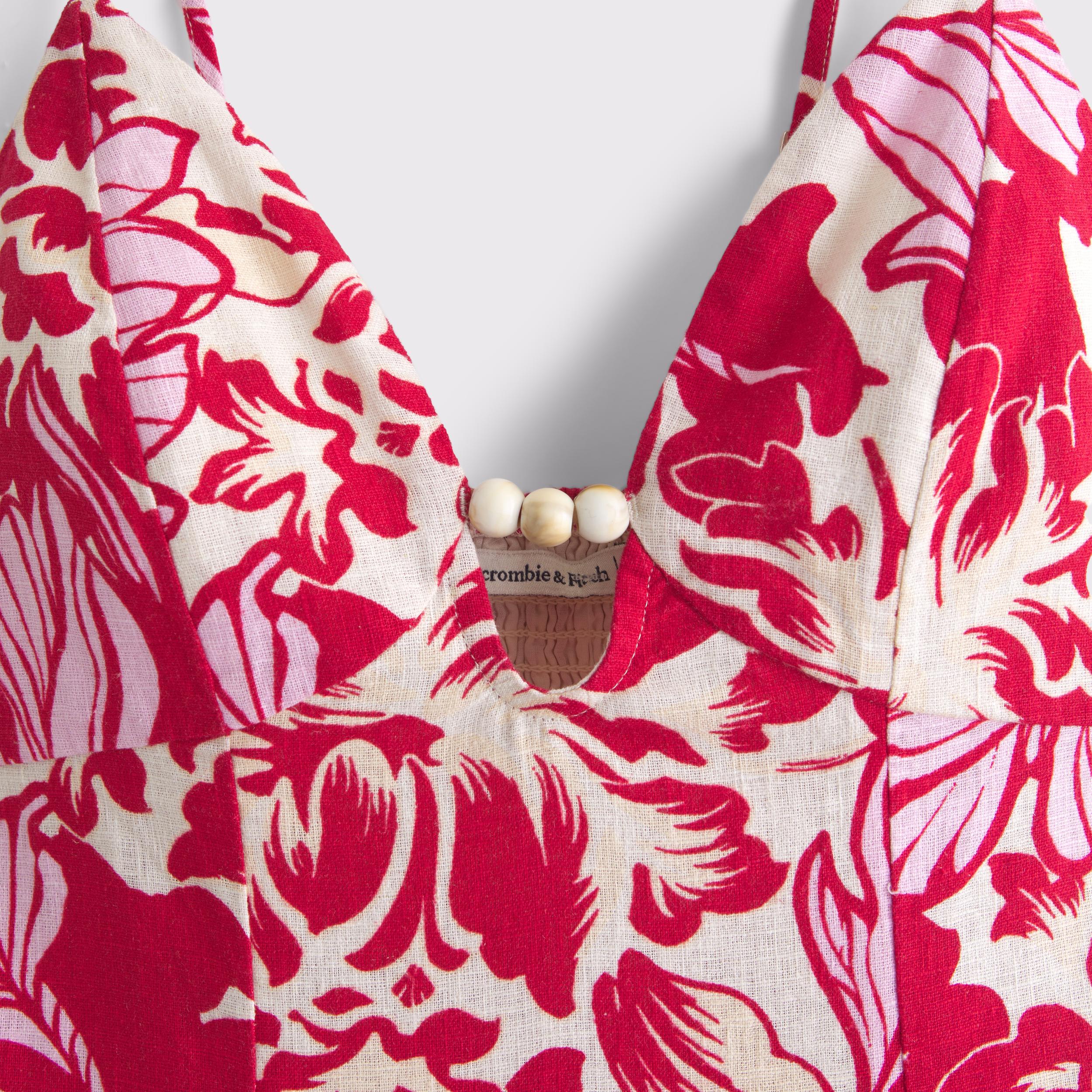 Beaded Flowy Midi Dress Product Image