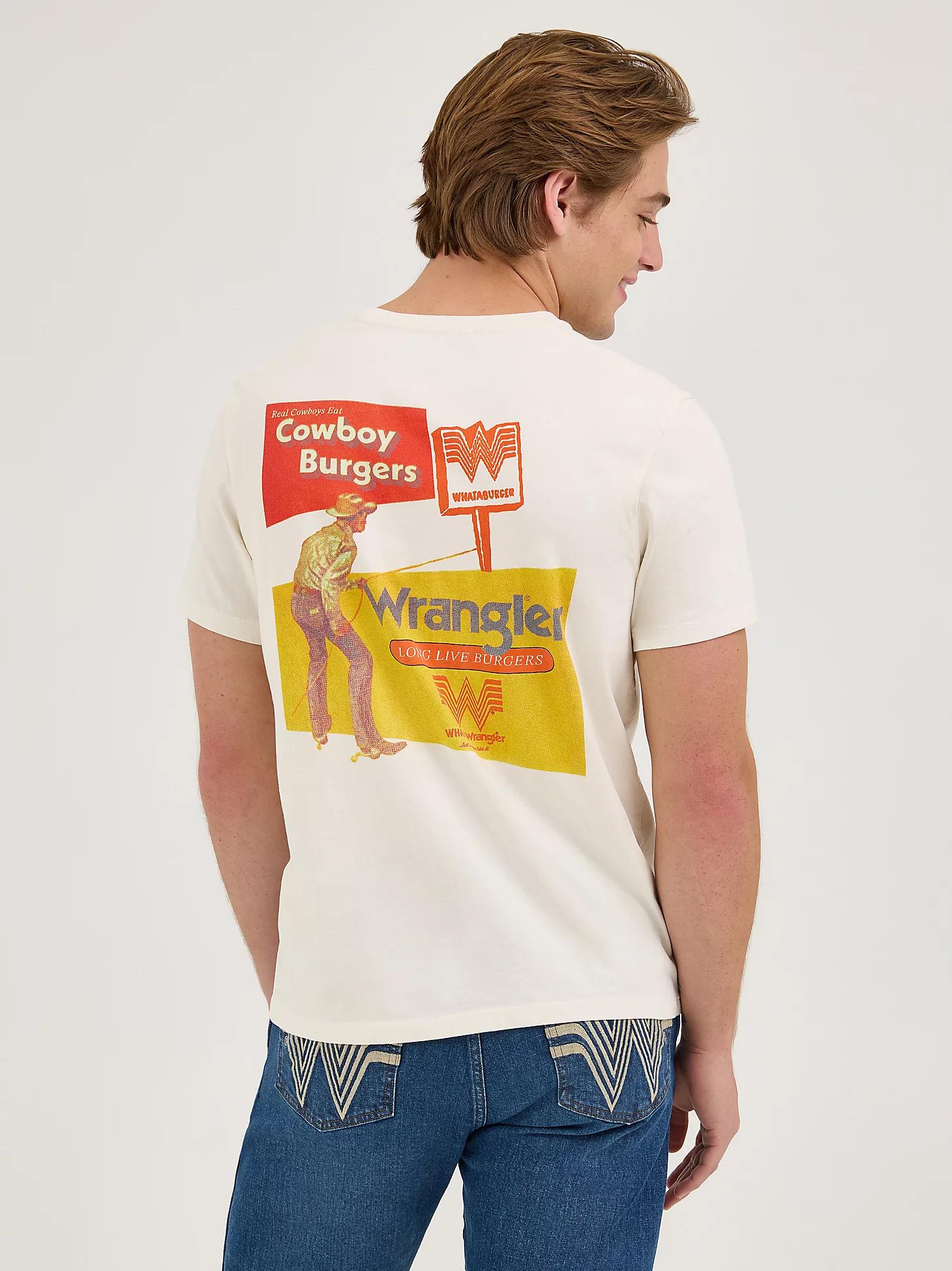 Wrangler x Whataburger Men's Cowboy Burgers T-Shirt in Marshmallow Product Image