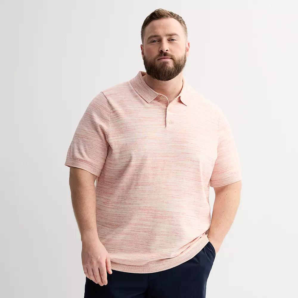 Big & Tall Sonoma Goods For Life® Short Sleeve Sweater Polo, Men's,  Product Image