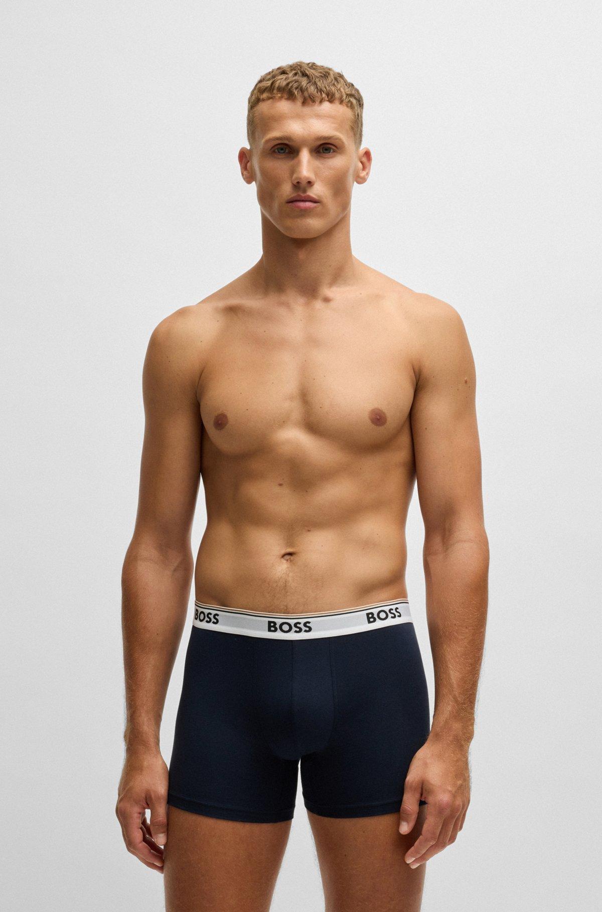 Three-pack of stretch cotton boxer briefs Product Image