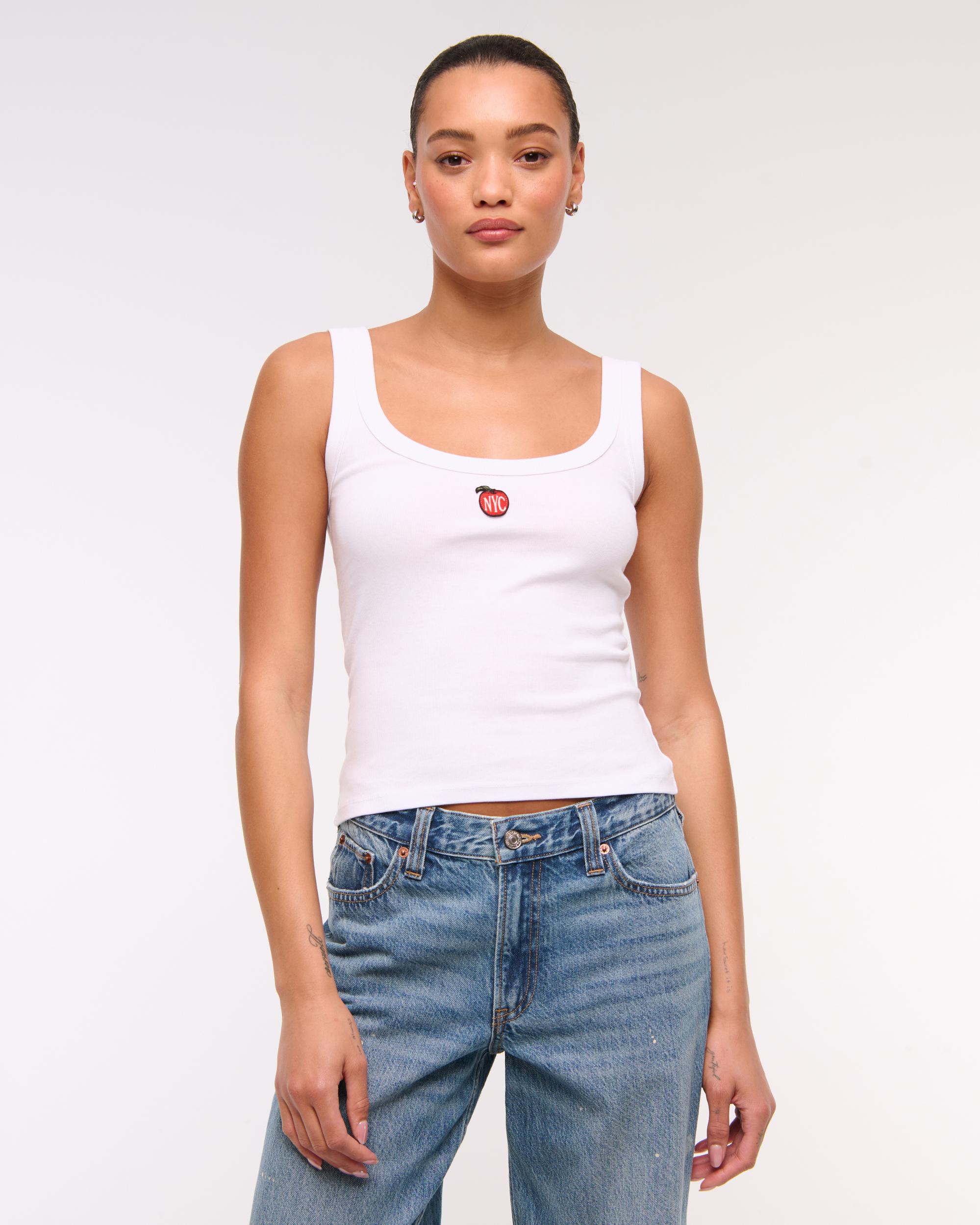 New York City Graphic Scoopneck Tank Product Image