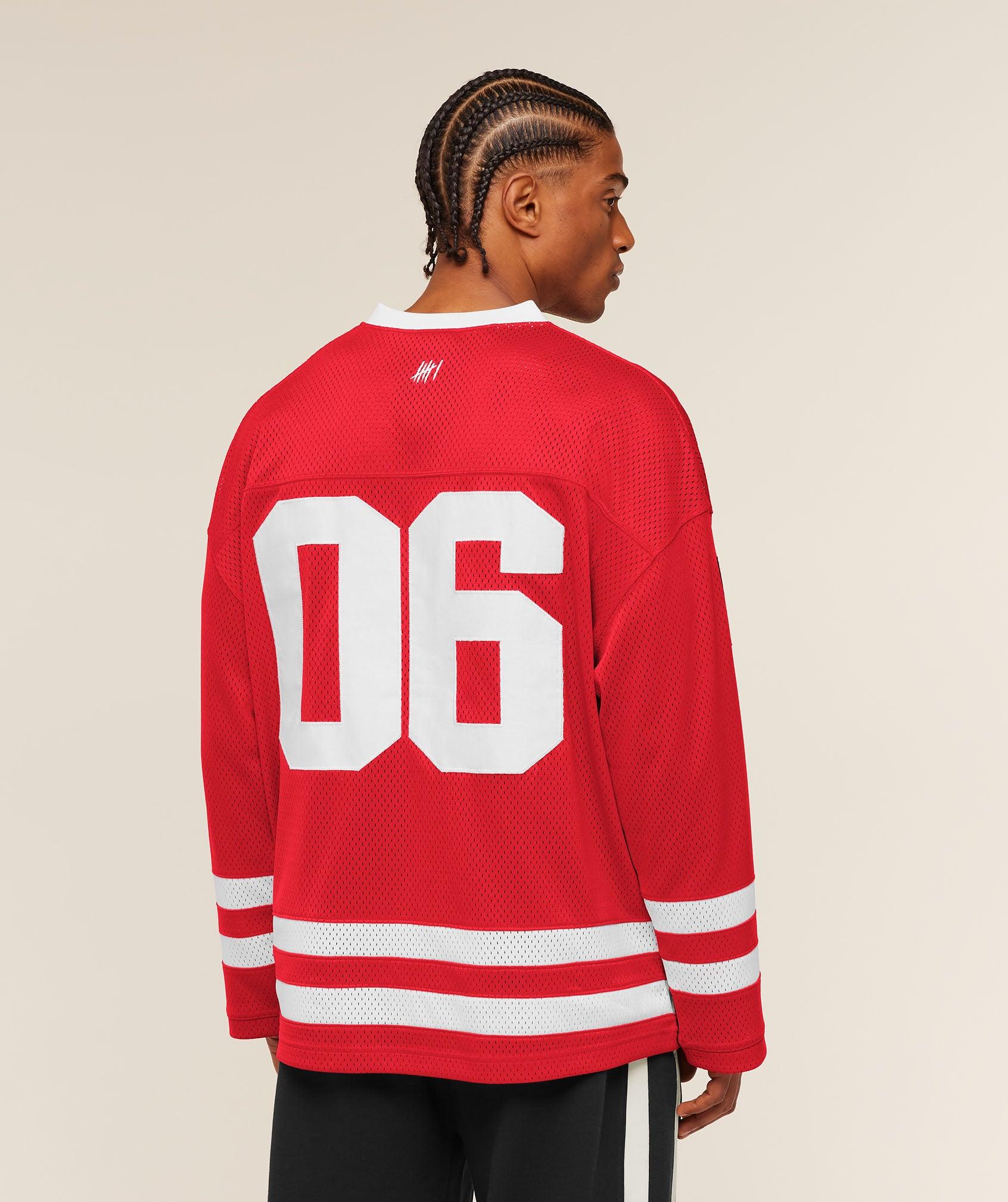 Gymshark x CBUM Hockey Jersey - Crimson Red Male Product Image
