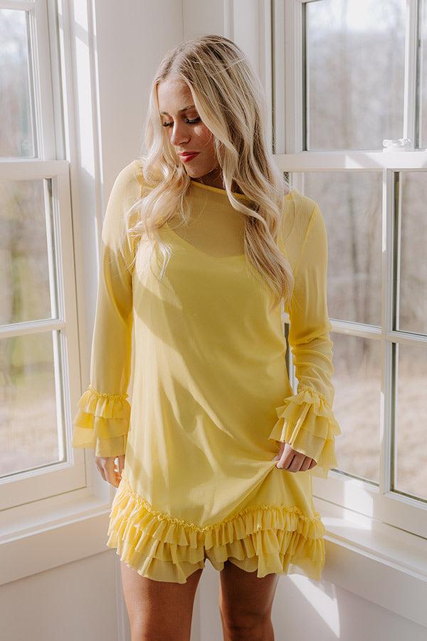 Sunny Views Chiffon Mini Dress Product Image