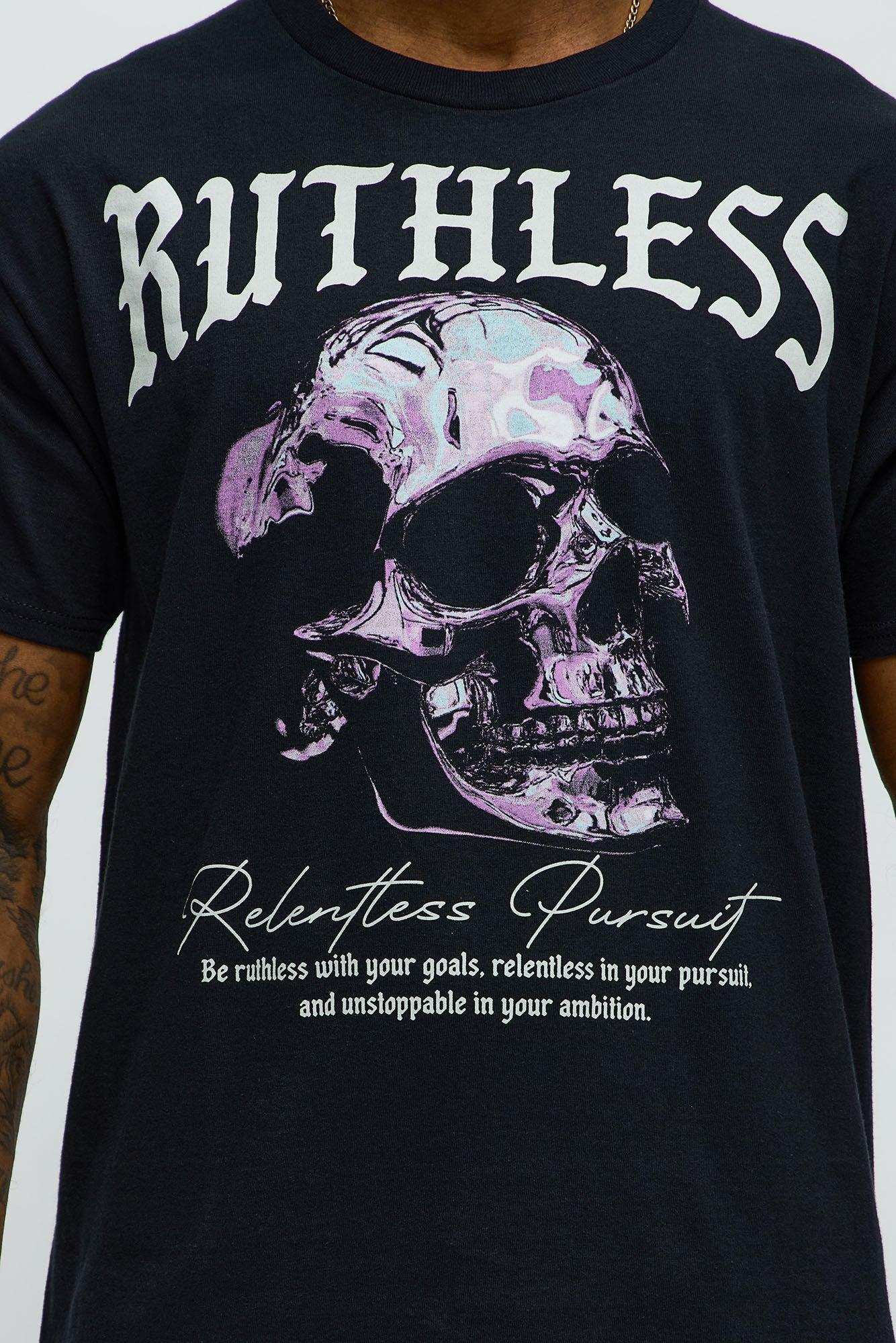 Ruthless Pursuit Short Sleeve Tee - Black Product Image