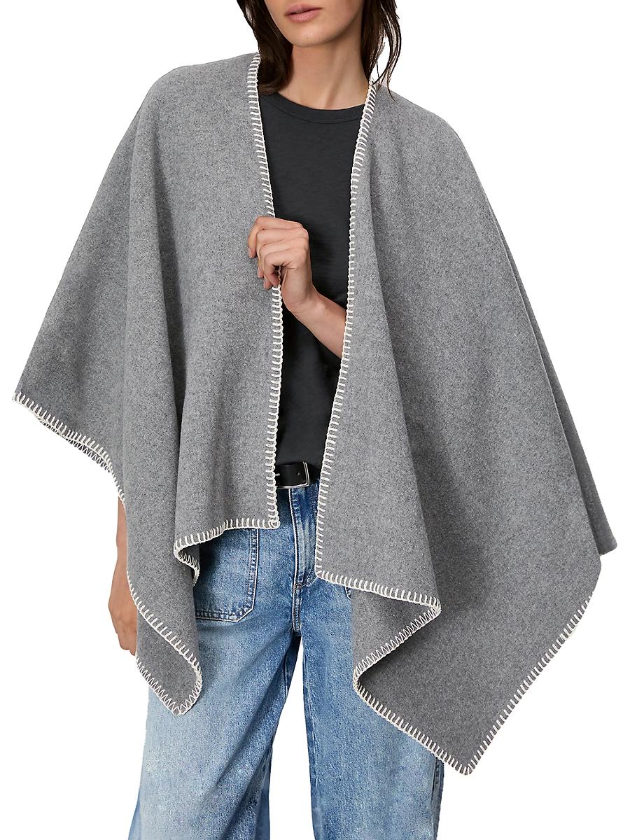 Womens Ingrid Wool Poncho Product Image