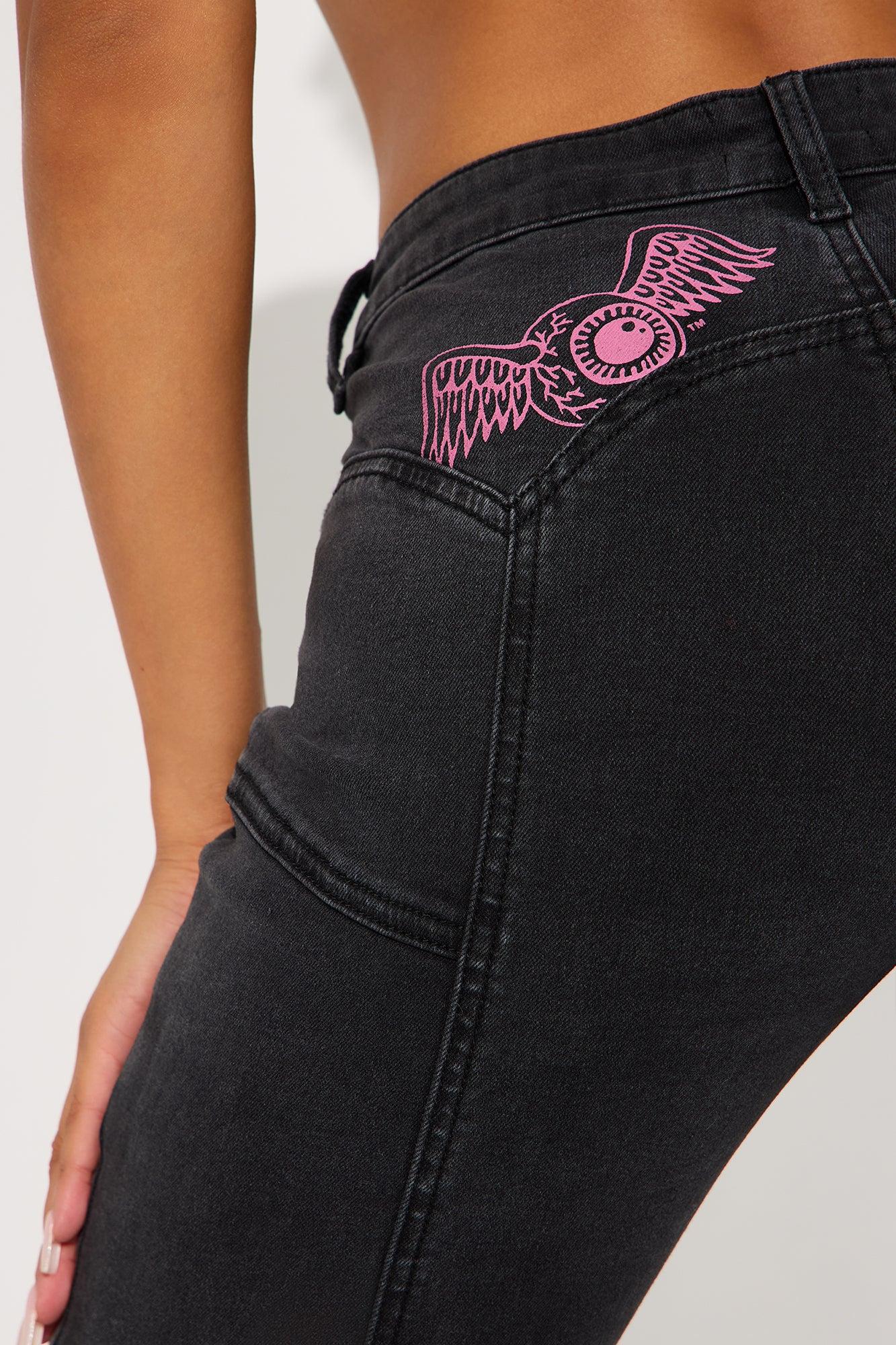 Von Dutch Moto Bootcut Jeans - Black Wash Female Product Image