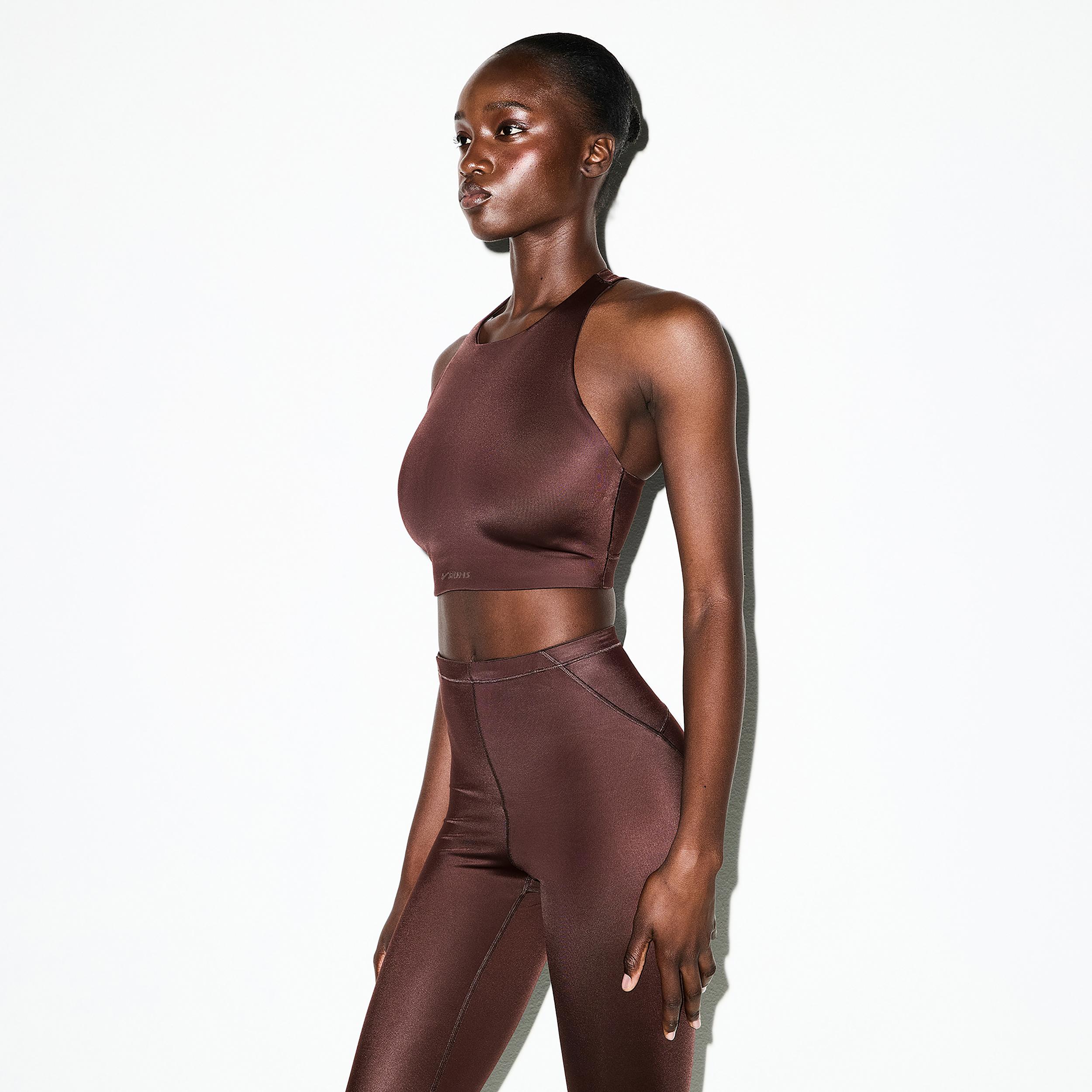 Nike Womens SKIMS Shine High-Waisted 17 Leggings with Drawcord | BOLEG7887W-PHO Product Image