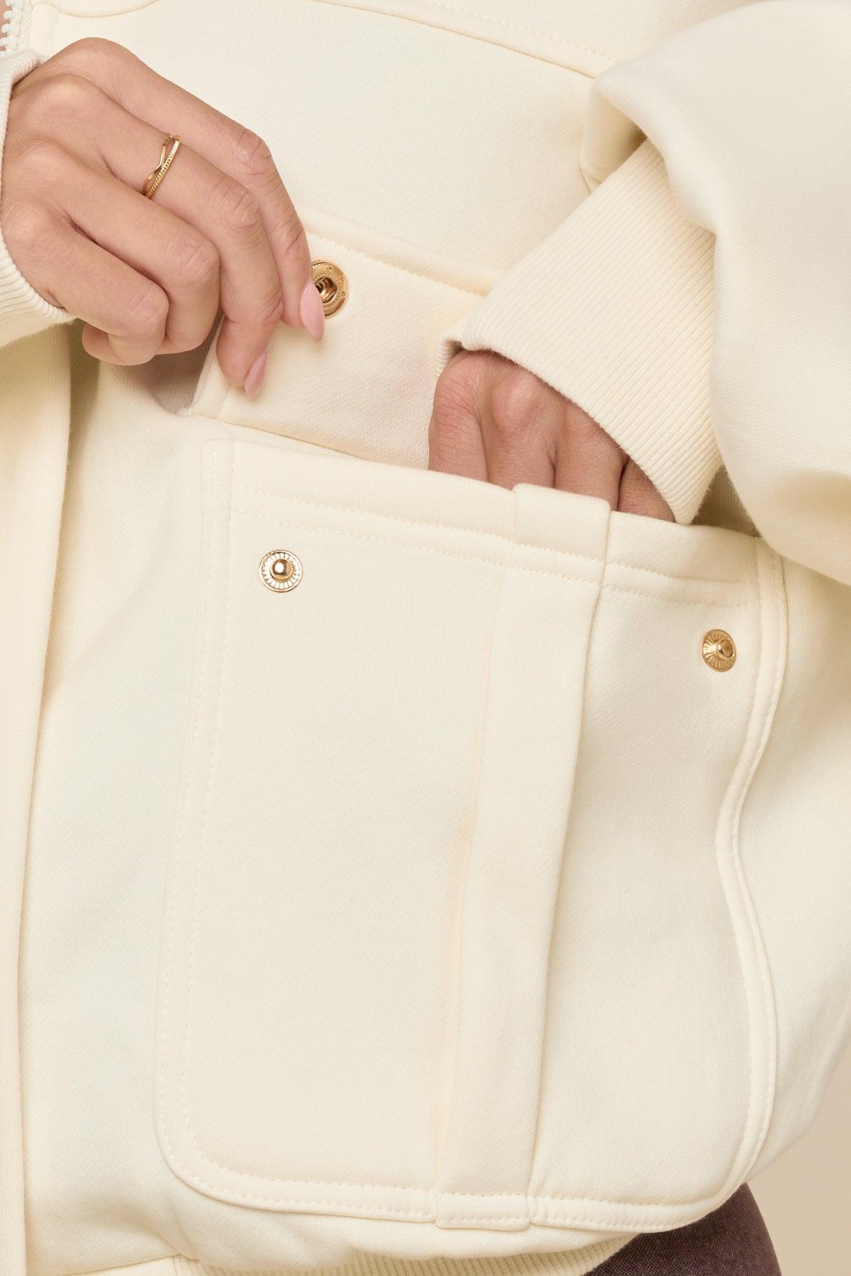 Cloud Bomber Jacket - Ivory Product Image