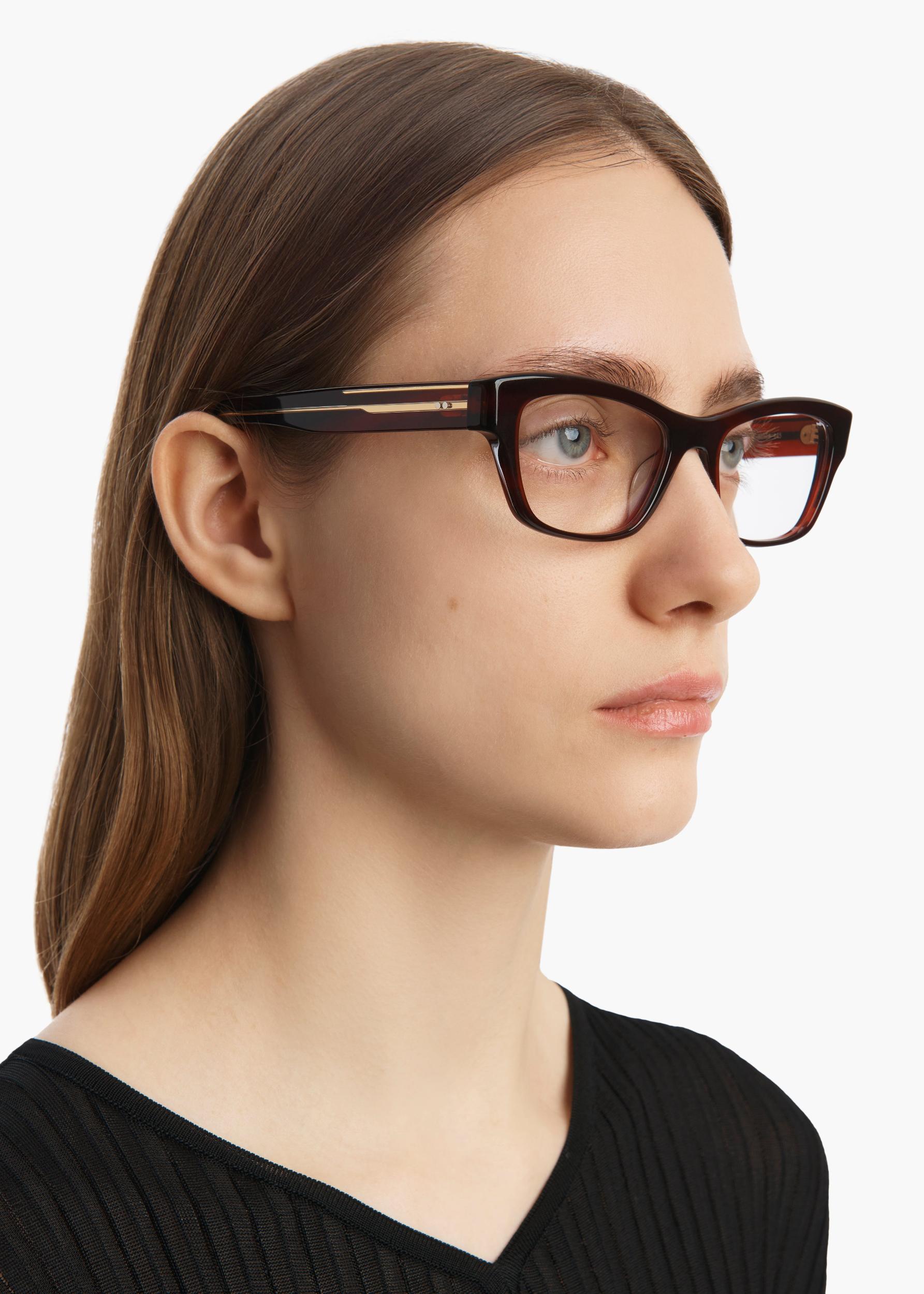 KHAITE x Oliver Peoples 1953RX in Bordeaux Bark Product Image