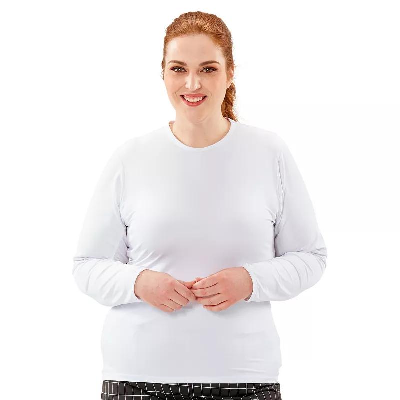 Plus Size Nancy Lopez Aspiration UPF 50+ Top, Women's, Size: 1XL, White Product Image