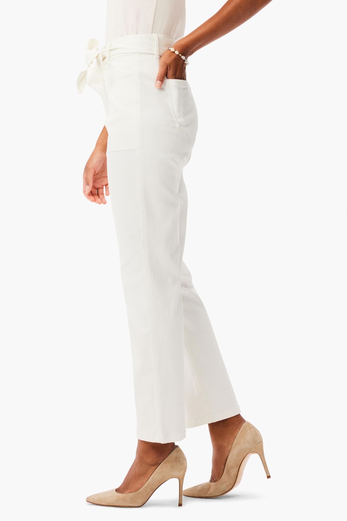 Belted Straight Ankle Jeans Product Image