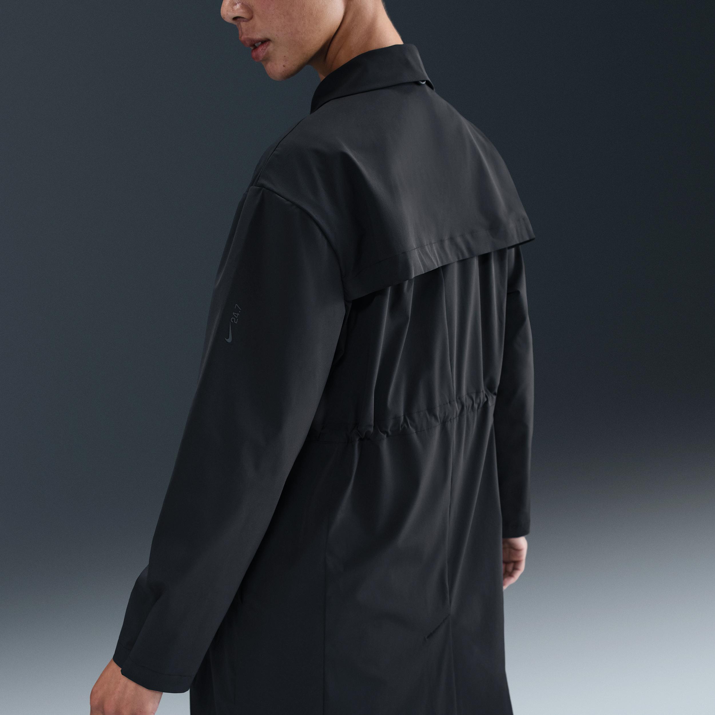 Nike Womens 24.7 PerfectStretch Dri-FIT Oversized Trench Coat | HV3627-010 Product Image