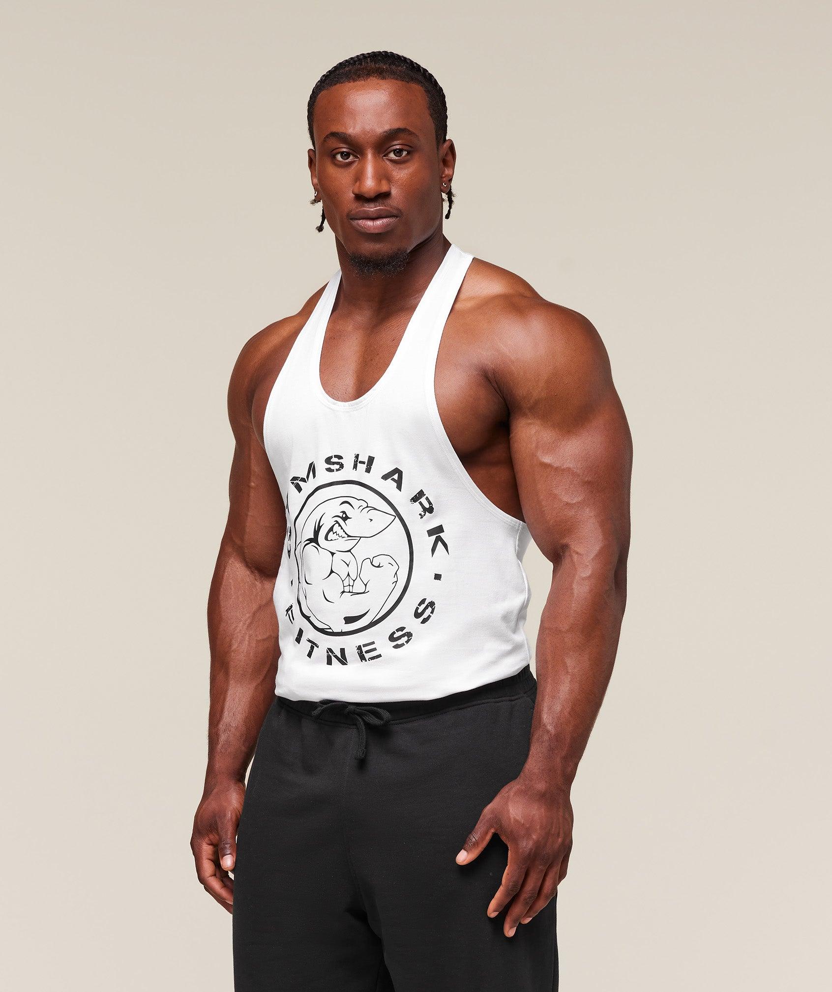 Gymshark Legacy Stringer - White Male Product Image