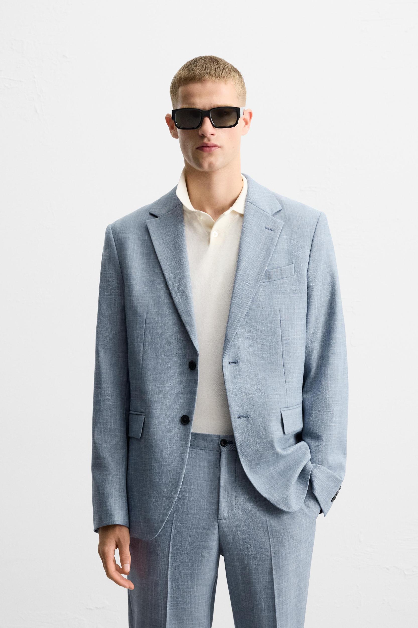 TEXTURED SUIT BLAZER Product Image