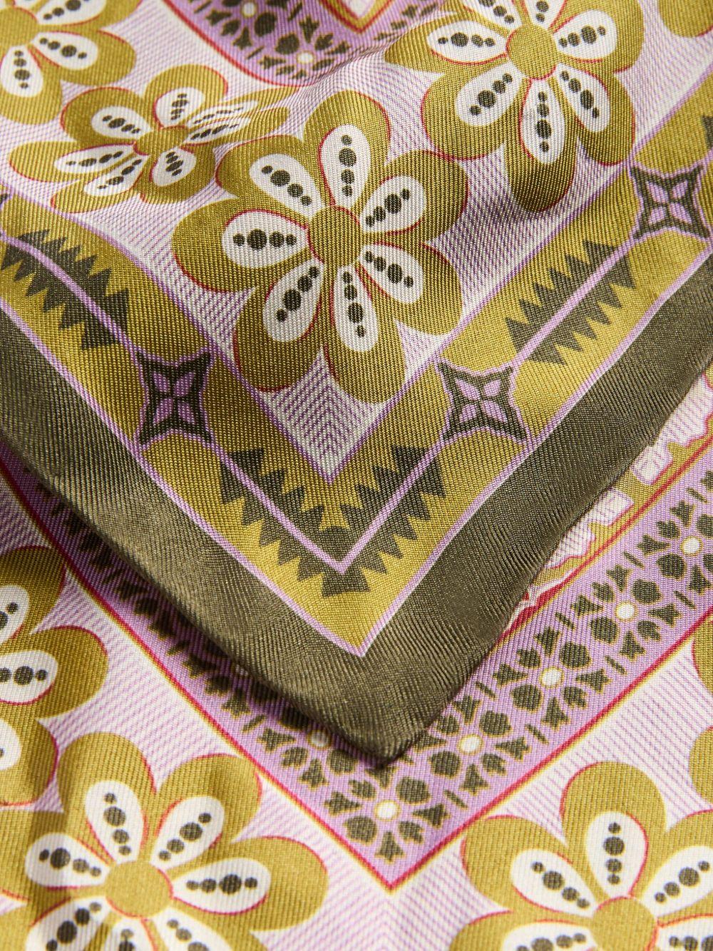 floral-print silk scarf Product Image
