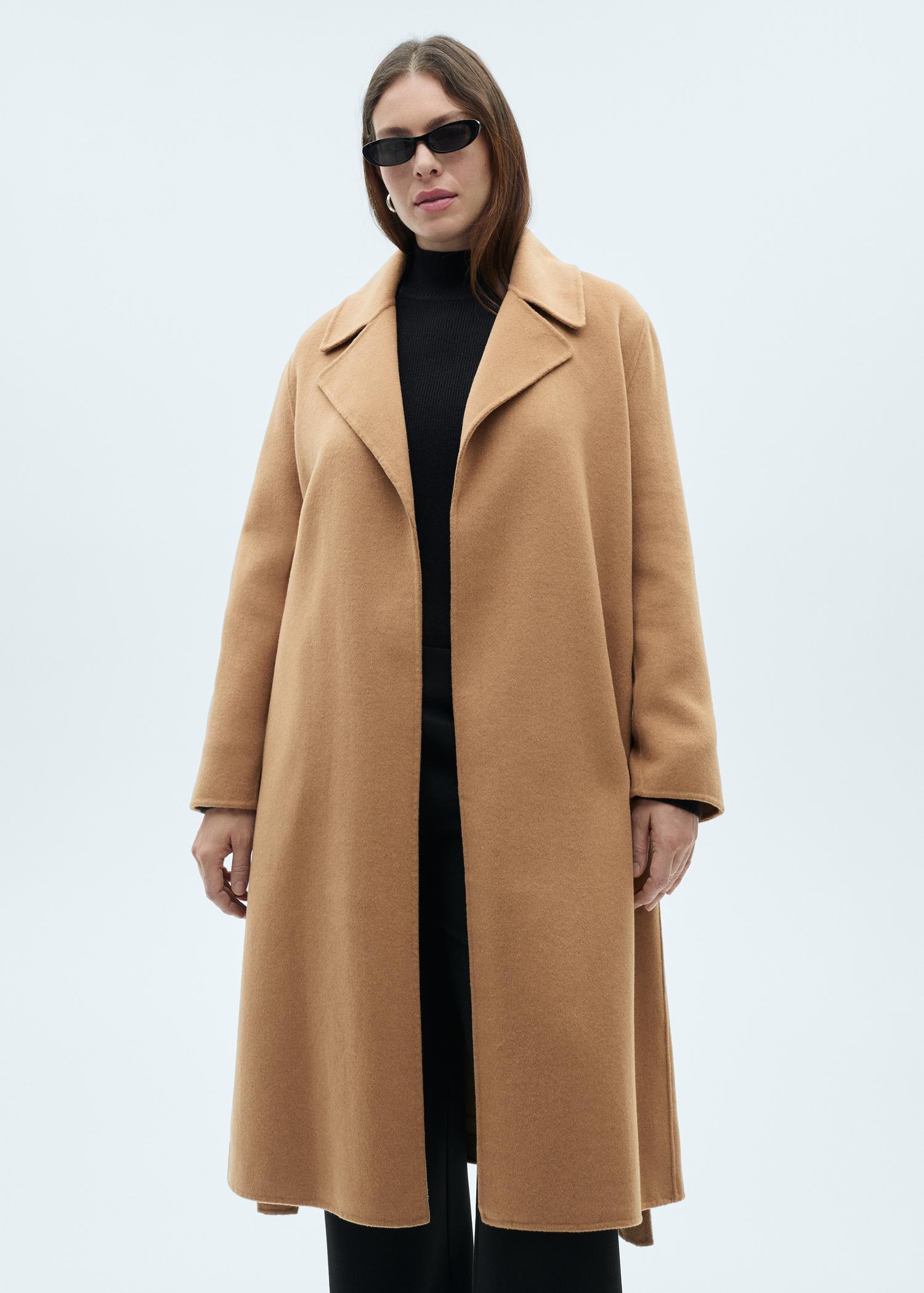 Belt handmade coat - Women | MANGO USA Product Image
