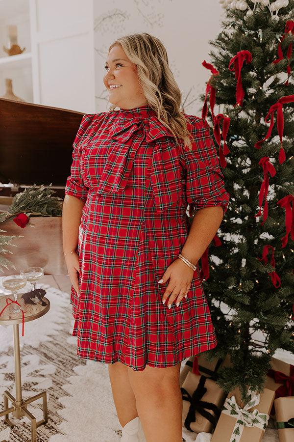 Plaid Perfection Mini Dress Curves Product Image
