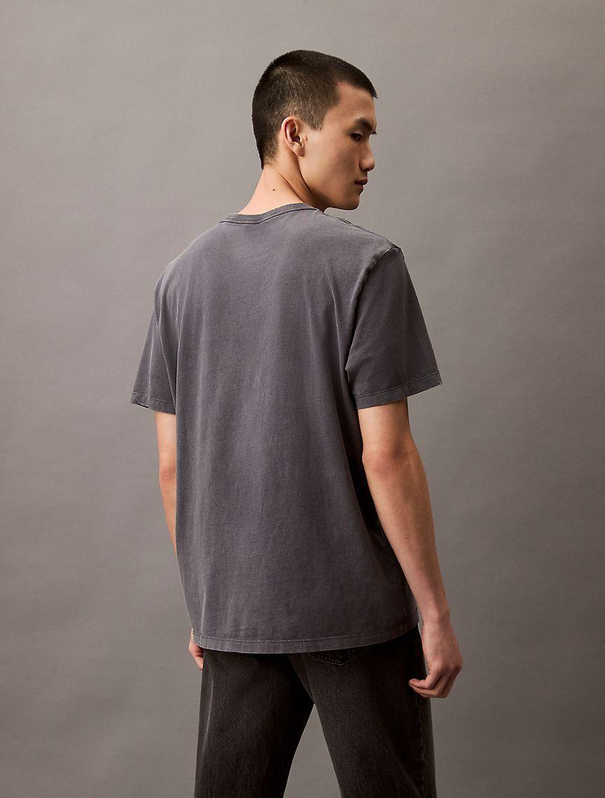 Acid Wash Graphic Crewneck T-Shirt Product Image