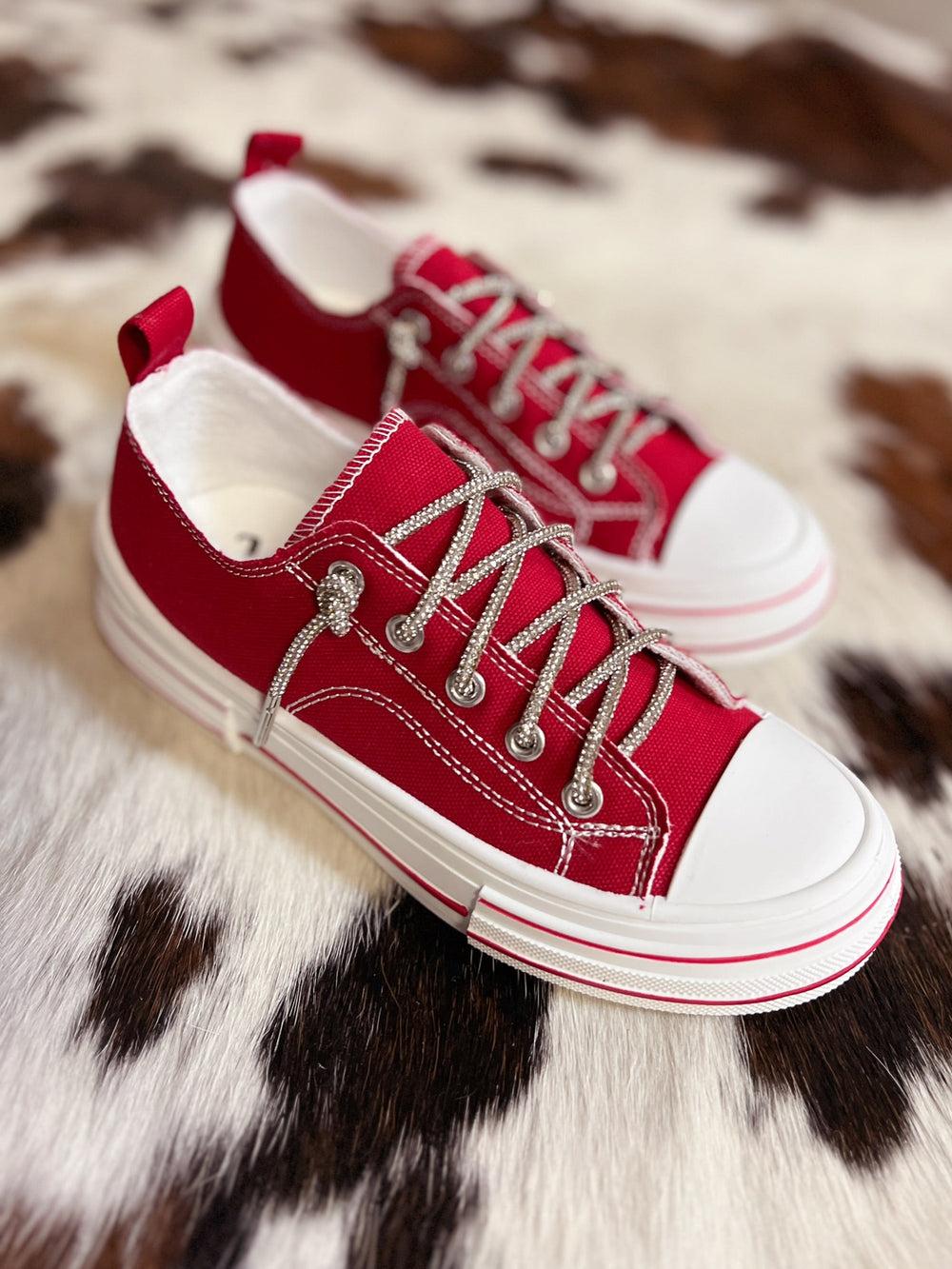 Can I Get Aman Red Sneakers Product Image