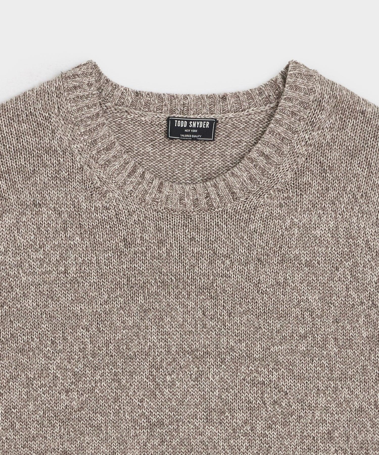 Linen Crewneck Sweater Product Image
