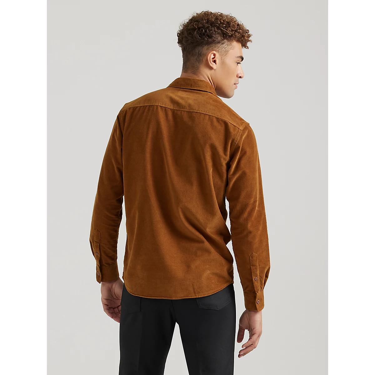 Wrangler x Buffalo Trace™ Men's Corduroy Shirt | Men's SHIRTS | Wrangler® Product Image