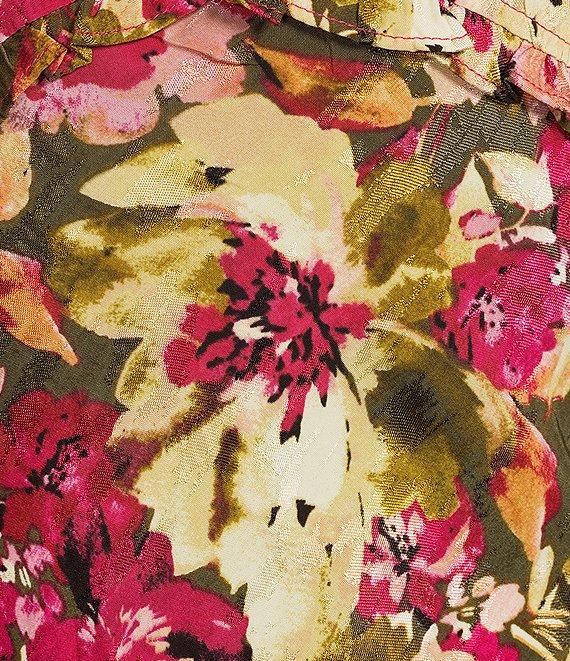 Sam Edelman Illora Ruffle V-Neck Long Sleeve Midi Dress Product Image