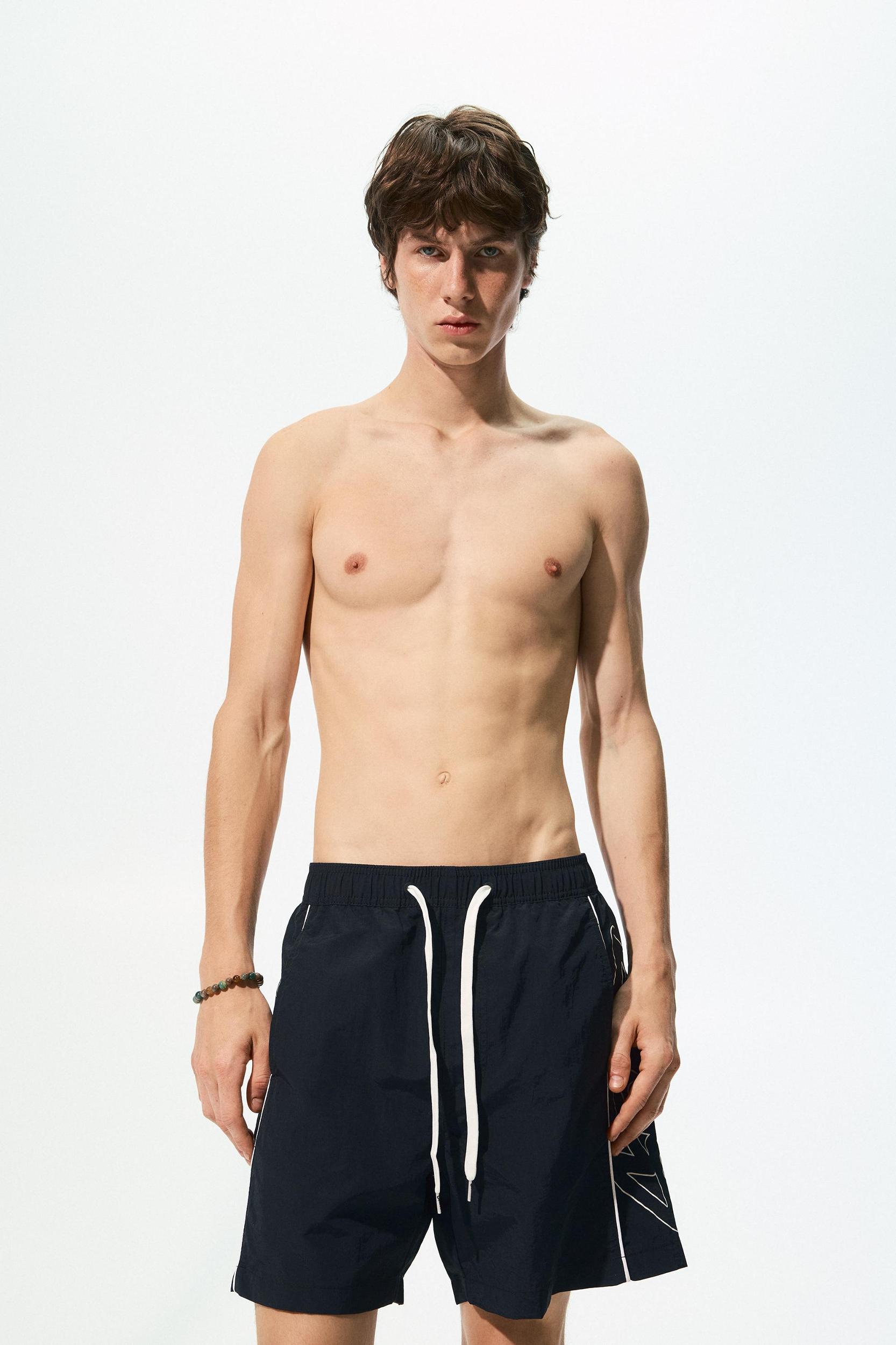 STWD board shorts with side stripes Product Image