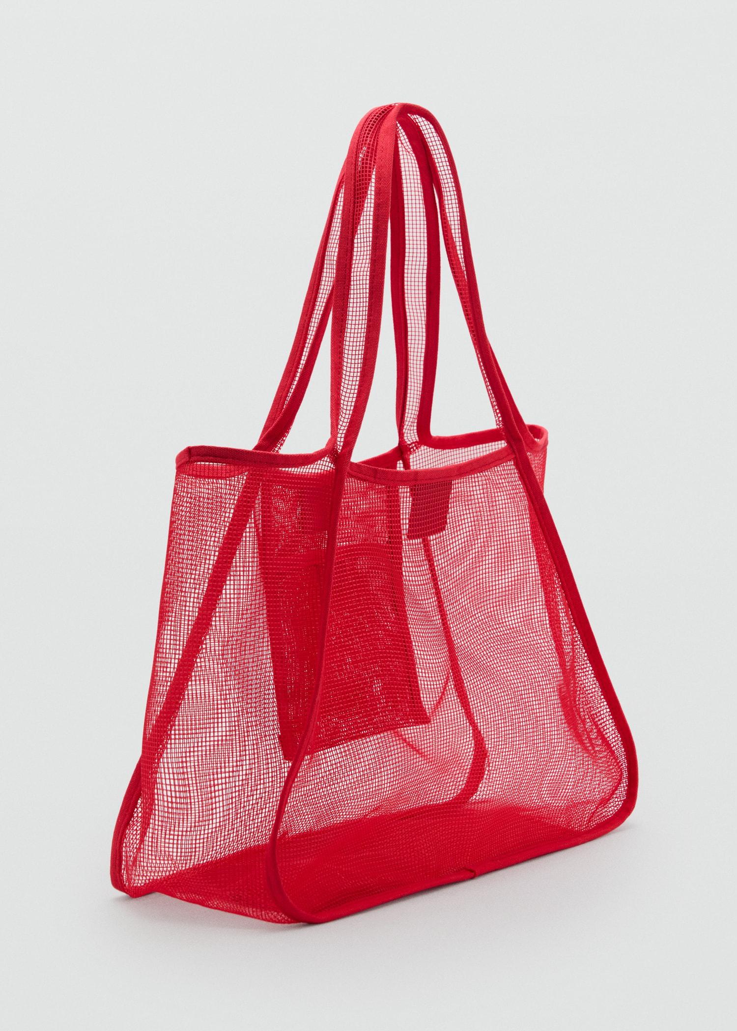 Mesh shopper bag - Women | MANGO USA Product Image