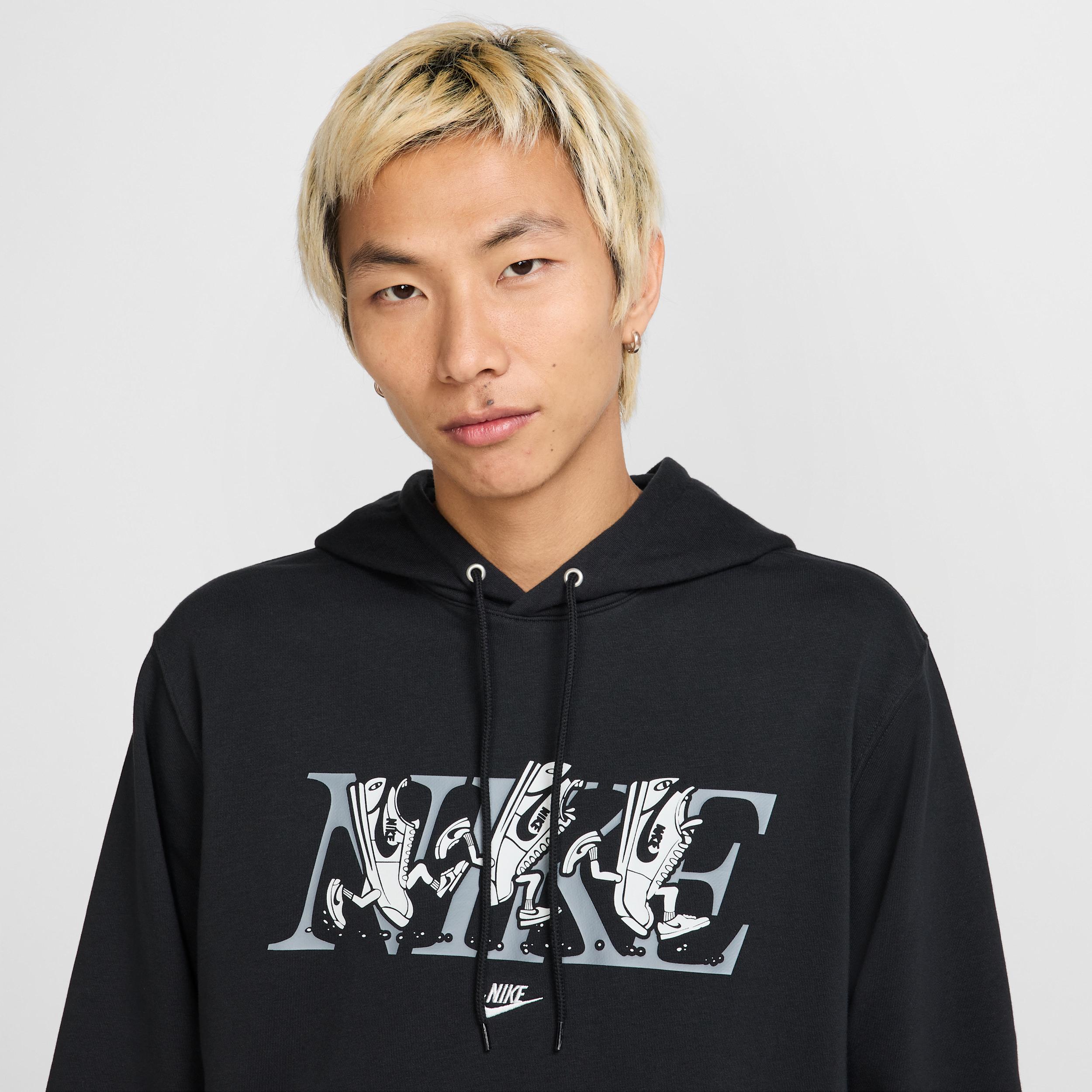 Nike Mens Club French Terry Hoodie | HJ2177-010 Product Image