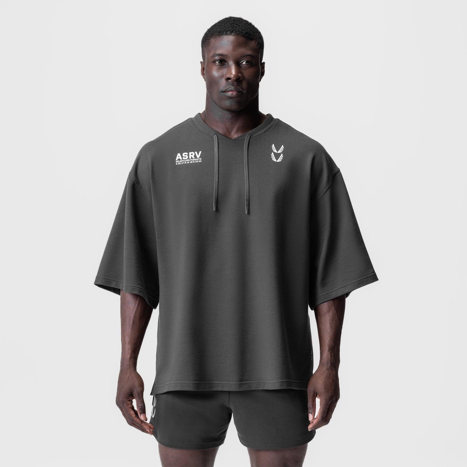 0945. Micro-Terry Warm-Up Tee - Black Product Image