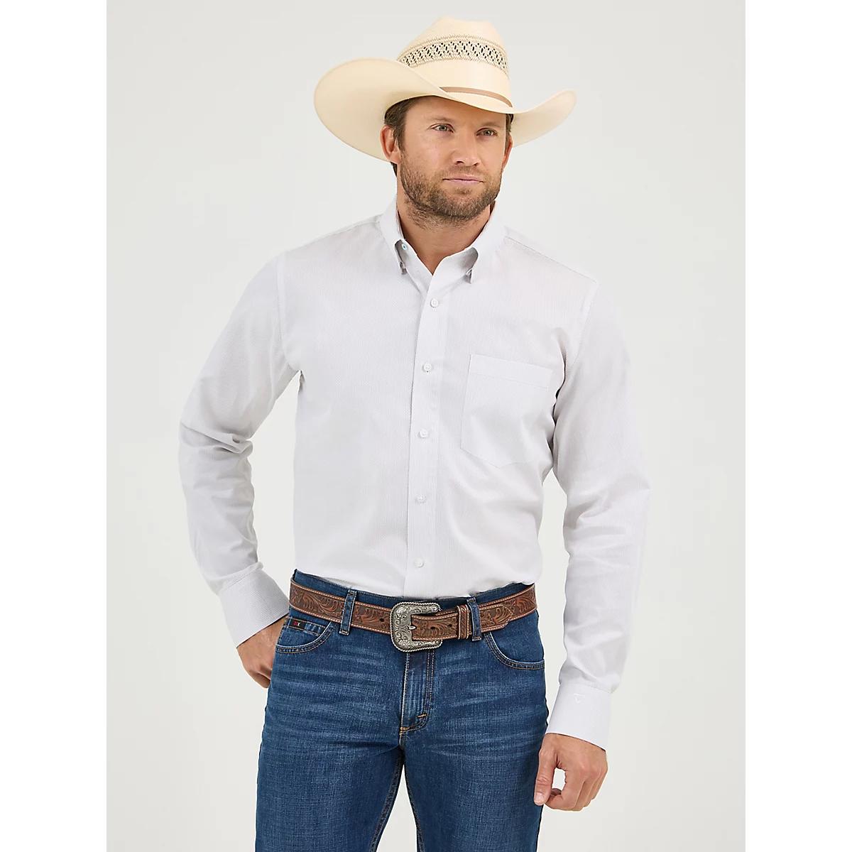 Men's Cody Johnson One Pocket Button Down Shirt in Ceramic Print Product Image