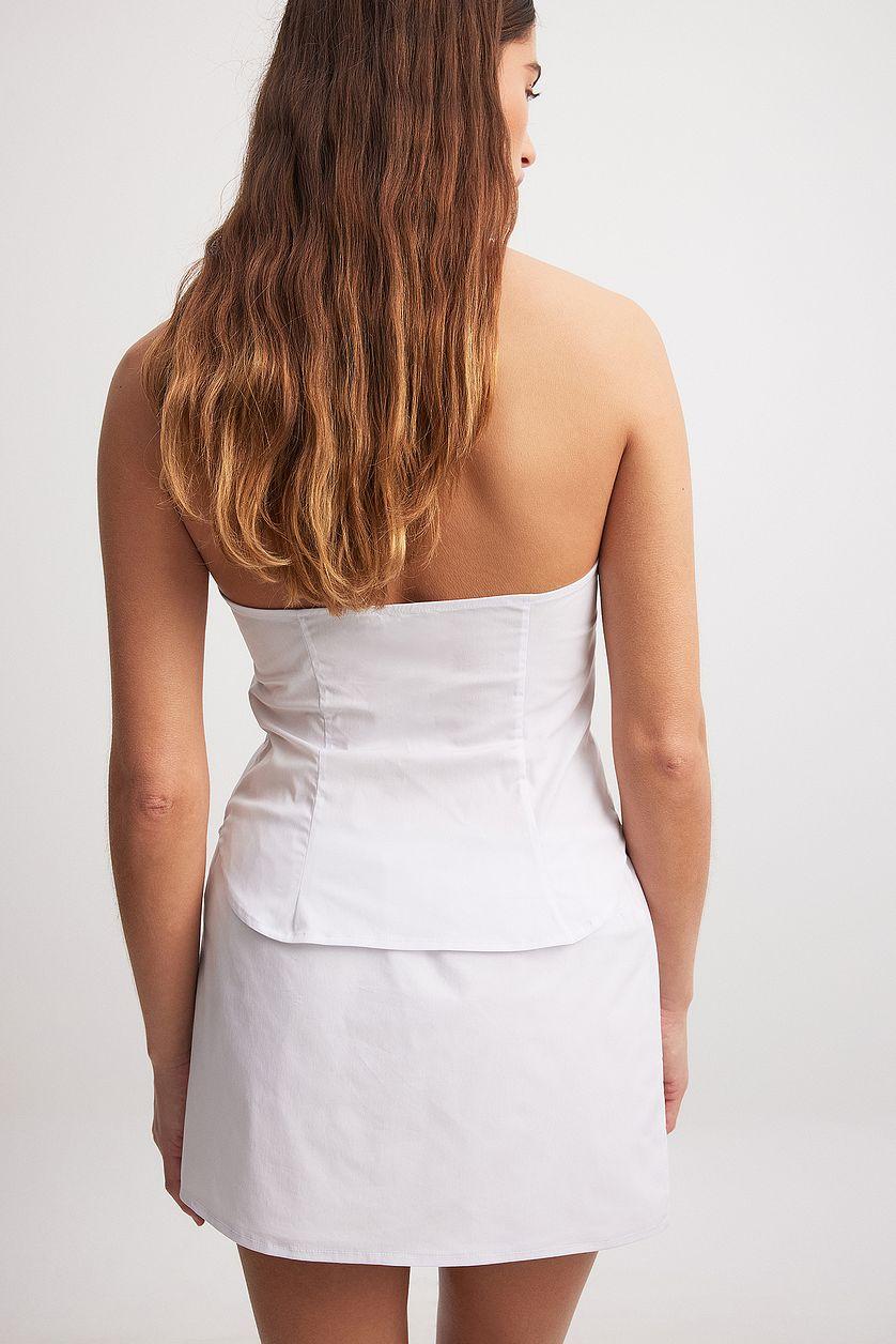 Drawstring Waist Mini Skirt Product Image