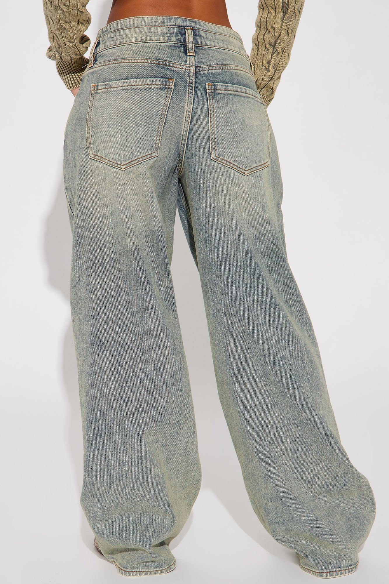 Artesia Tinted Baggy Non Stretch Jeans - Light Wash Product Image