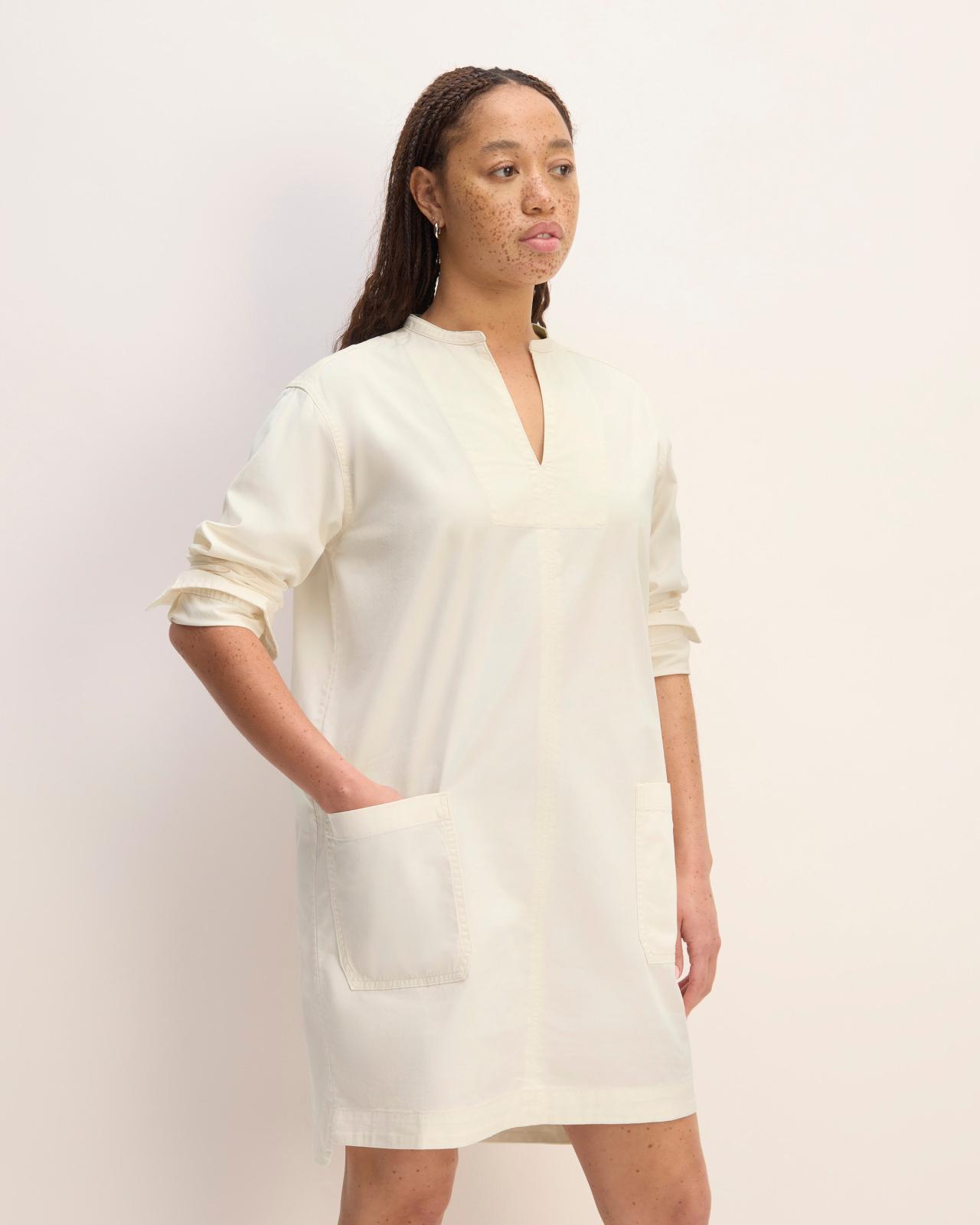 Womens Long-Sleeve Utility Mini Dress by Everlane Product Image