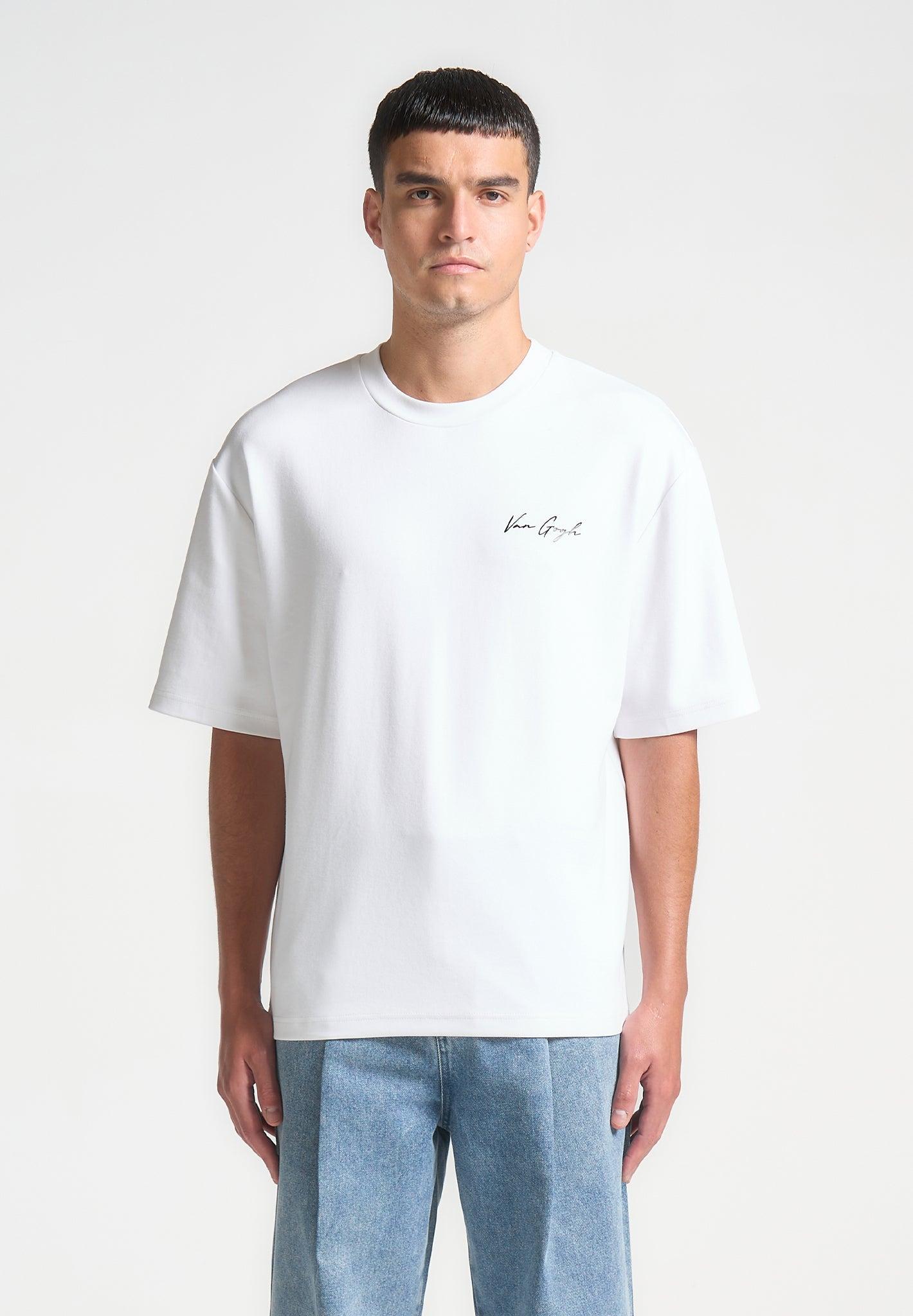 Piece De Resistance - Van Gogh Cotton T-Shirt - White Male Product Image