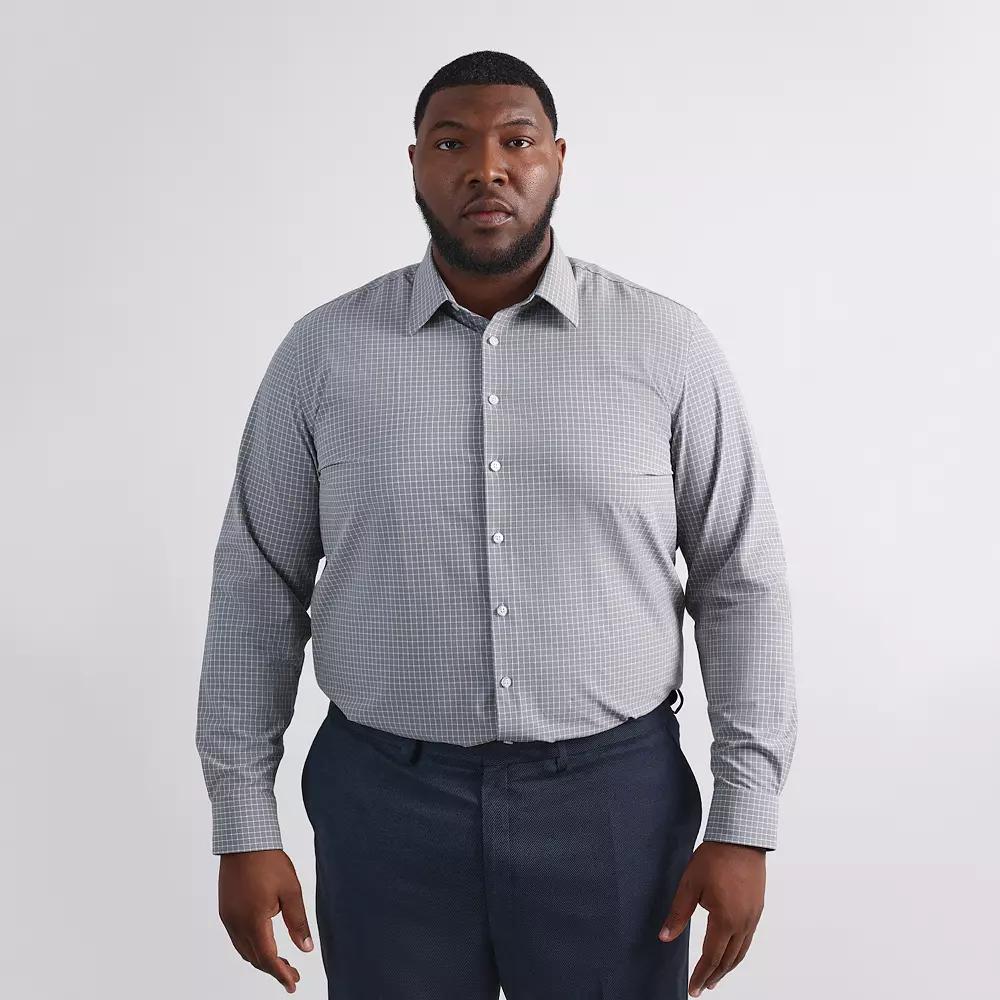 Big & Tall Haggar® Smart Wash® Classic Fit Solid Dress Shirt, Men's,  Product Image